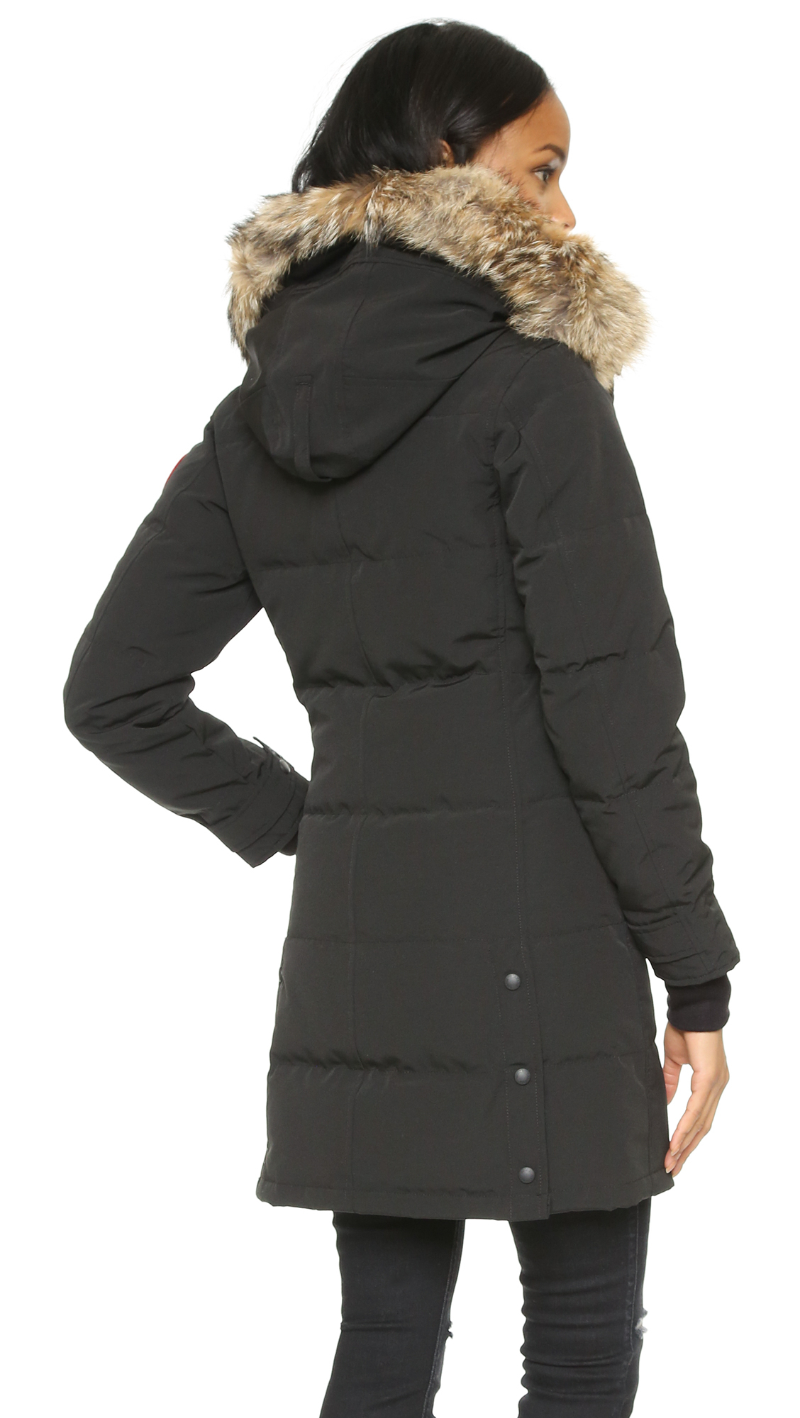 canada goose shelburne genuine coyote fur trim down parka