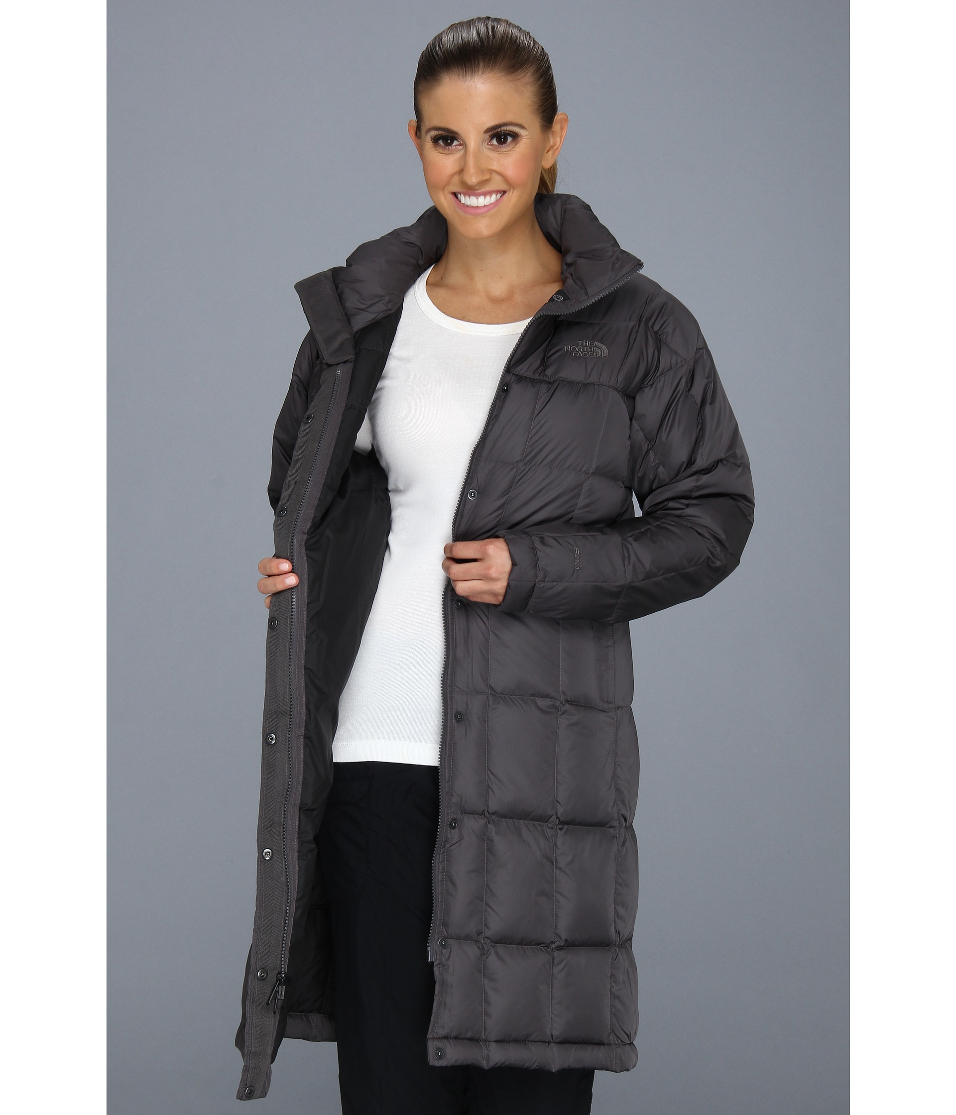 north face metropolis parka grey