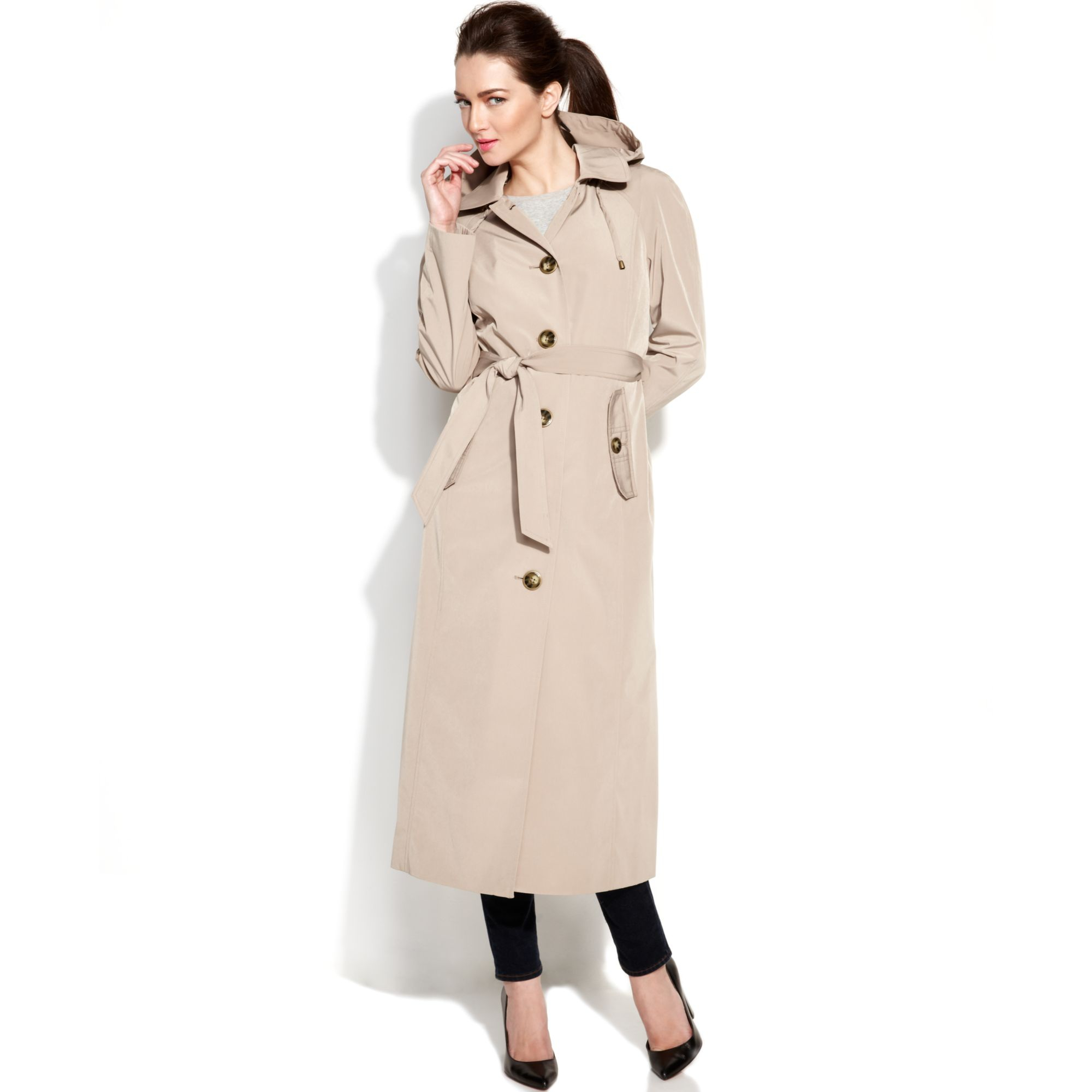 London fog maxi trench coat Clearance
