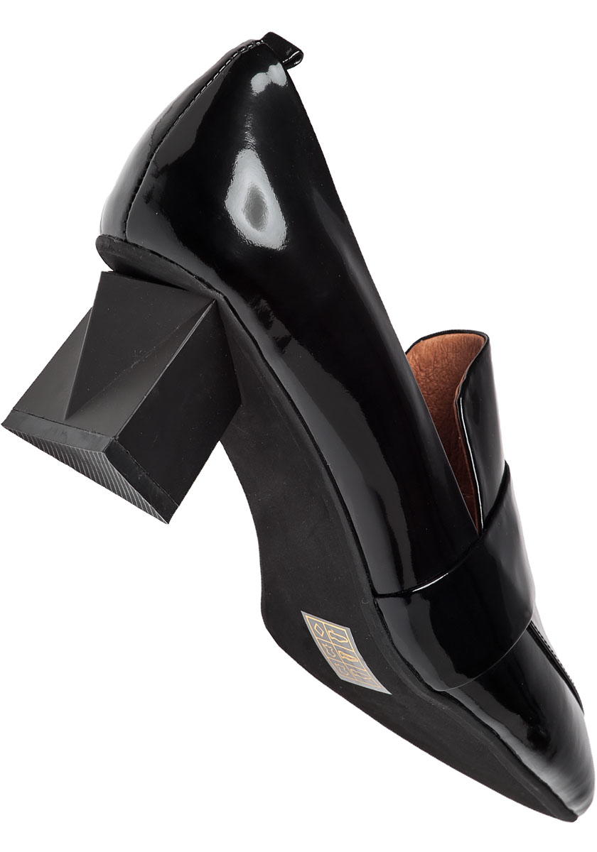 Jeffrey campbell Locklyn Leather Pumps in Black (Black Leather) | Lyst