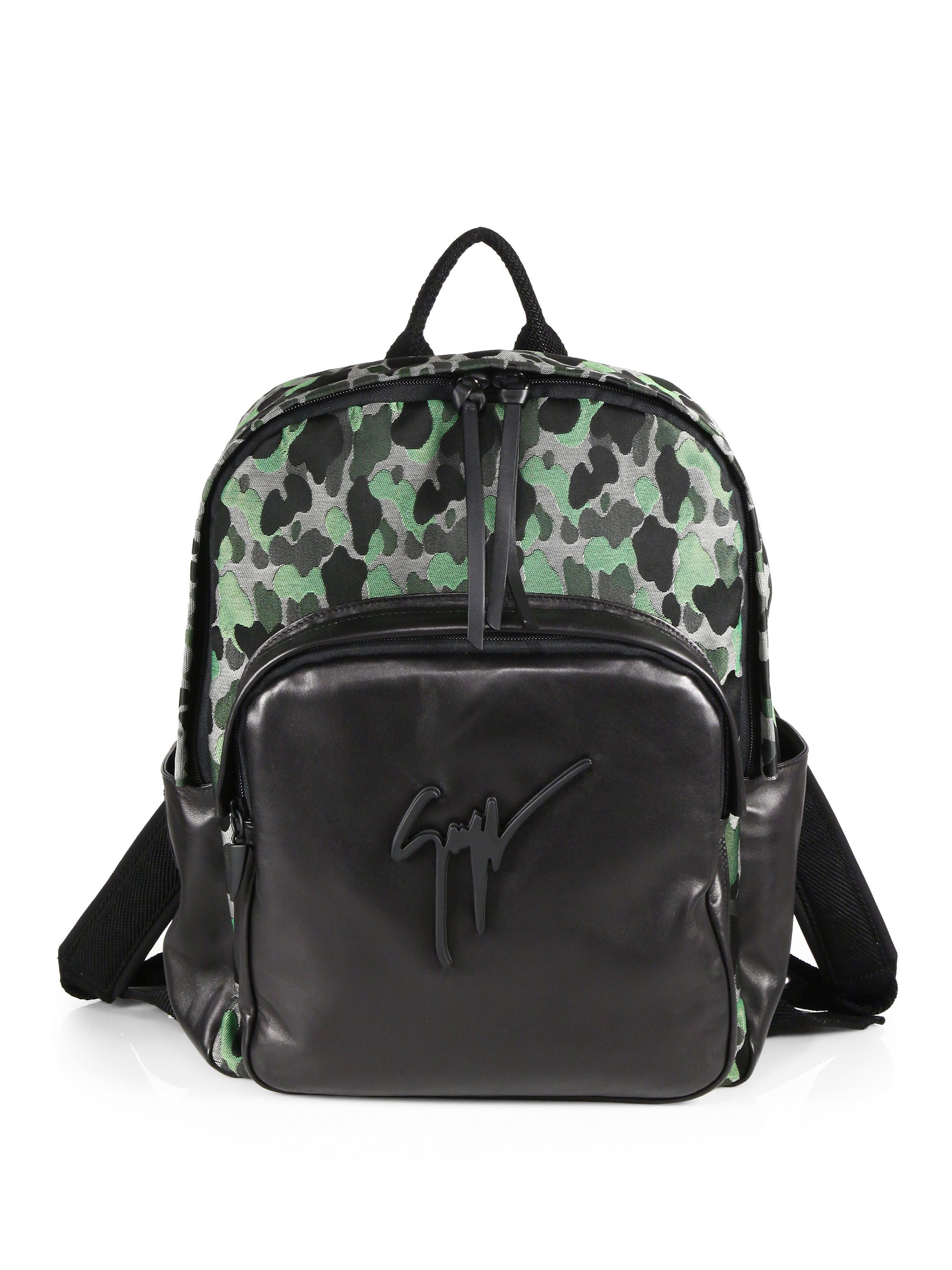 Giuseppe zanotti Camo-print Leather Backpack in Green for Men | Lyst
