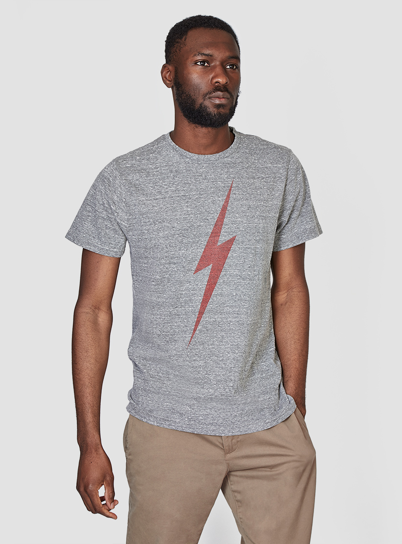 Lyst Lightning Bolt Forever Triblend Bolt TShirt Grey in Gray for Men