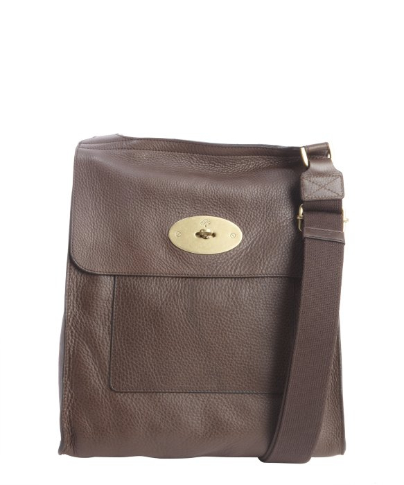Mulberry Chocolate Pebbled Leather Antony Messenger Bag in Brown for Men (chocolate) Lyst