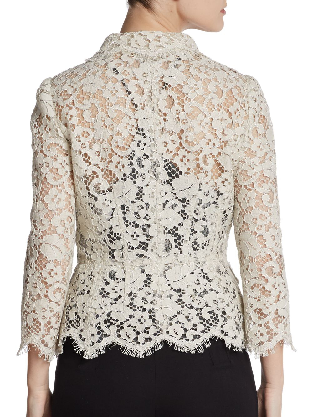 lace peplum jacket