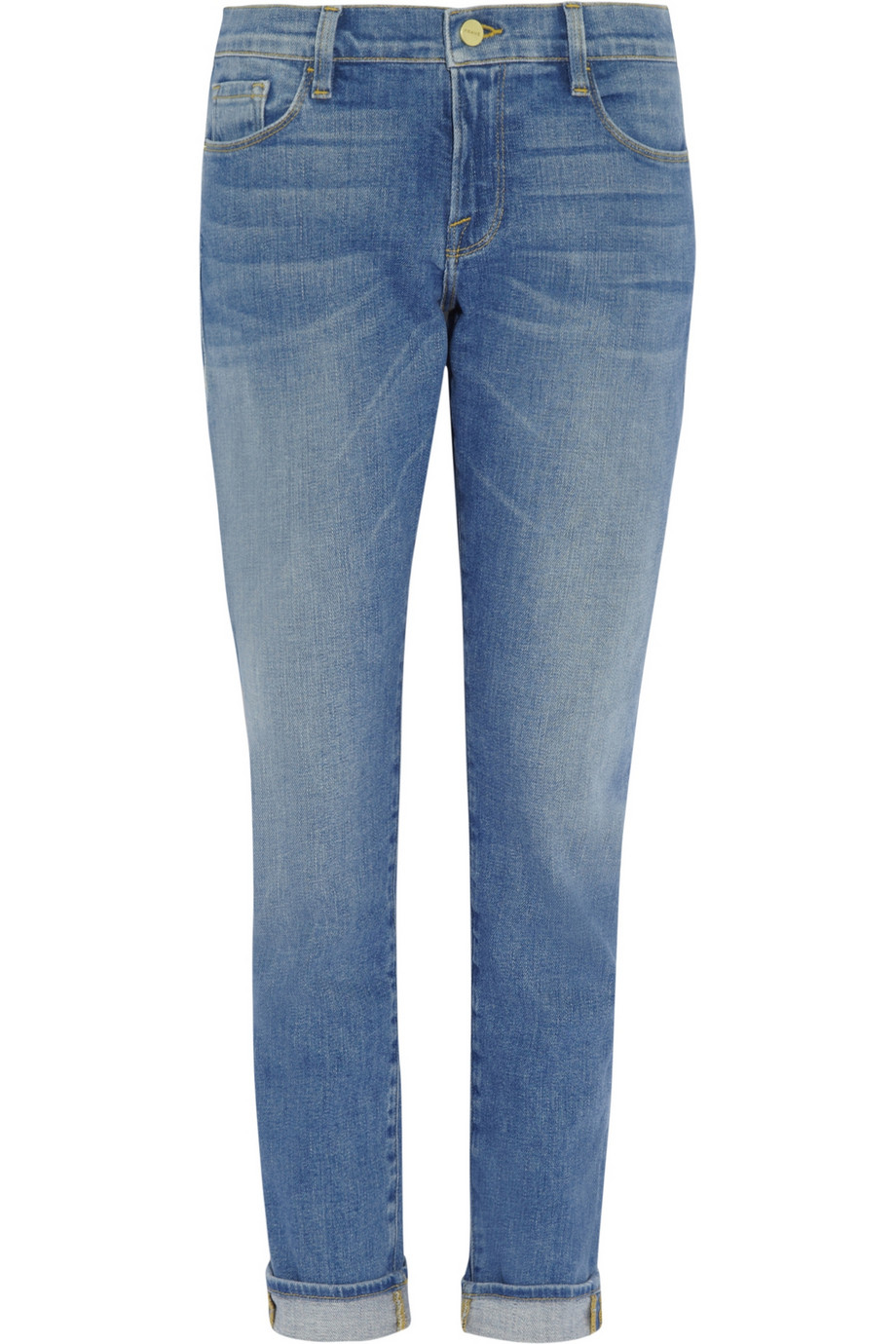 Frame Denim Le Garcon Mid-Rise Slim Boyfriend Jeans in Blue | Lyst
