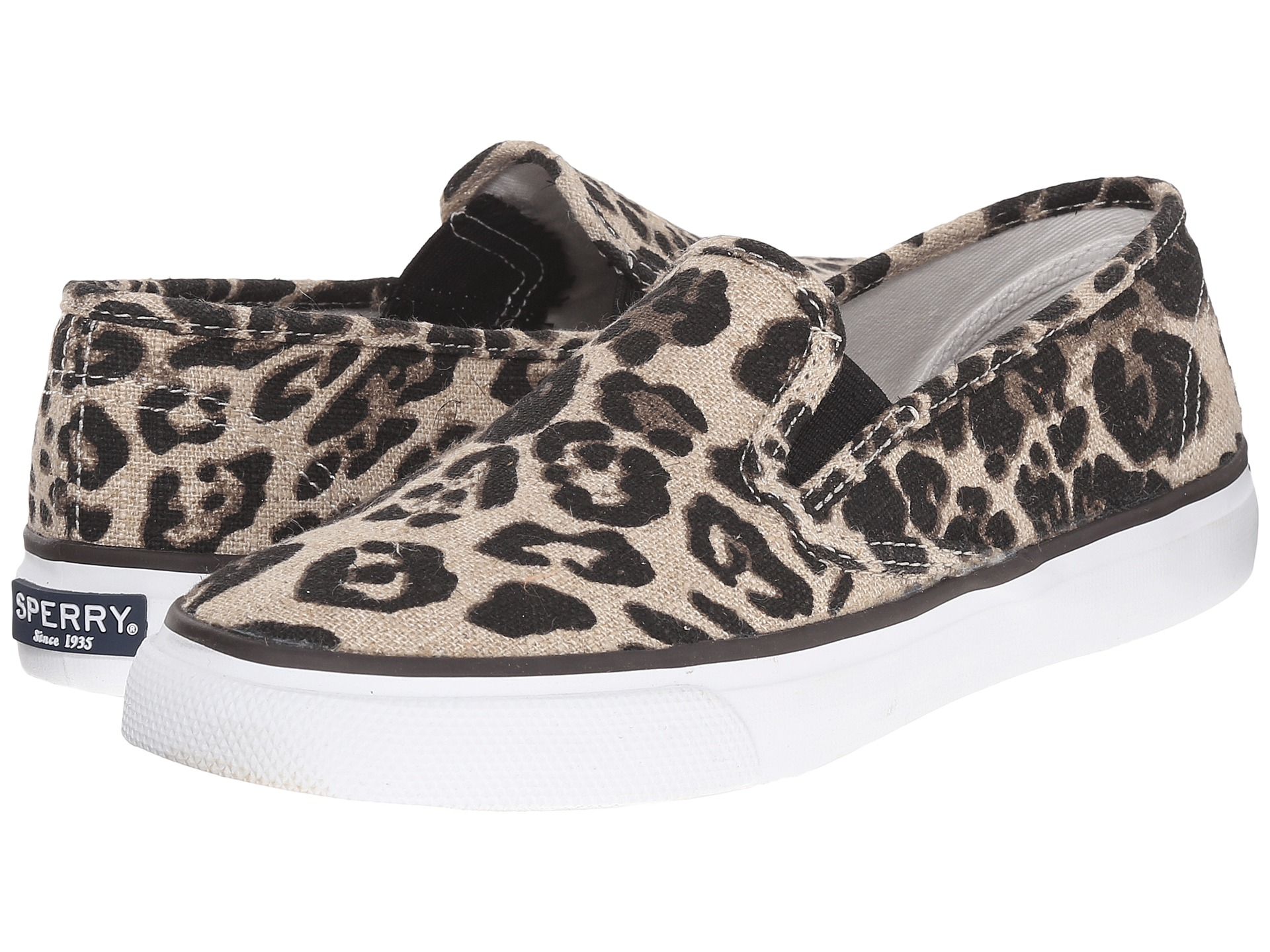 sperry top sider leopard print