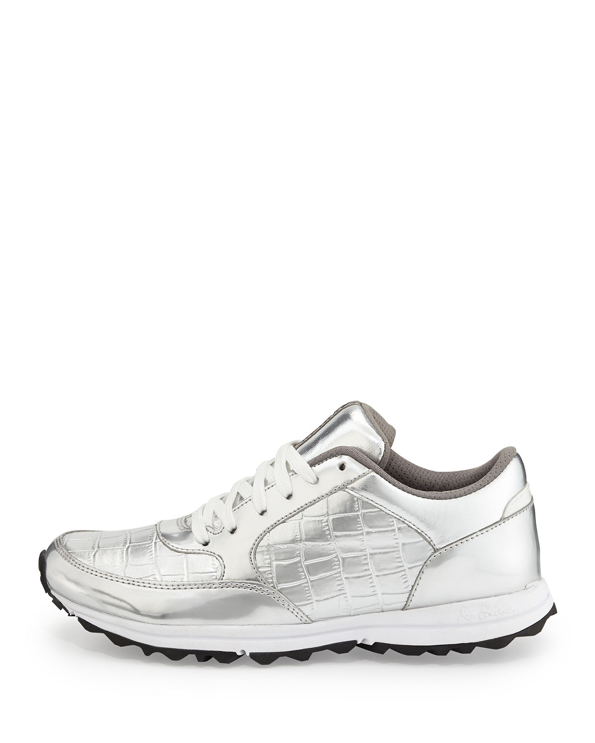 sam edelman silver sneakers