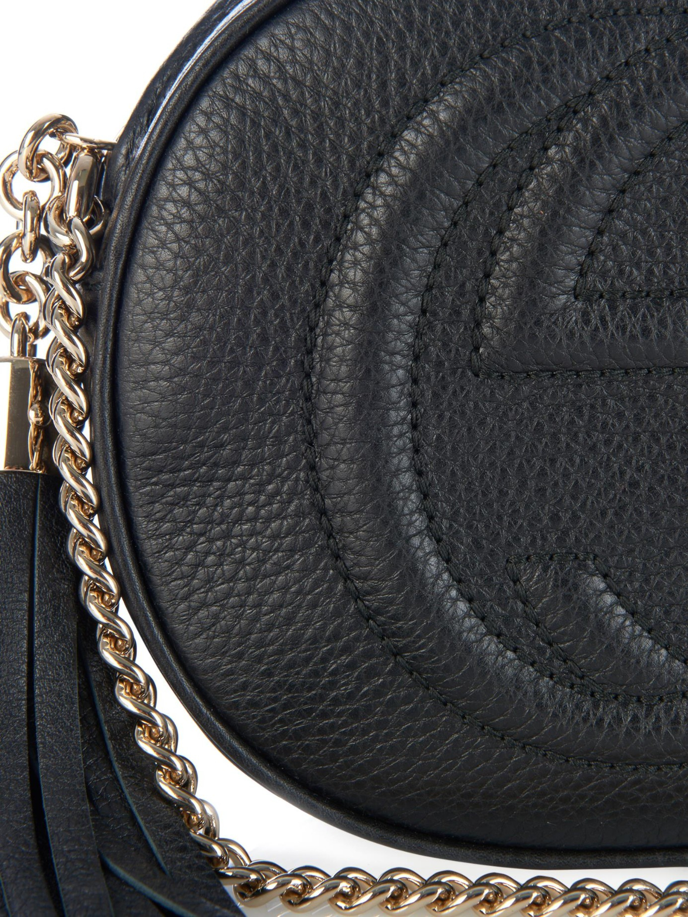 Gucci Mini Soho Chain-Strap Cross-Body Bag in Black - Lyst