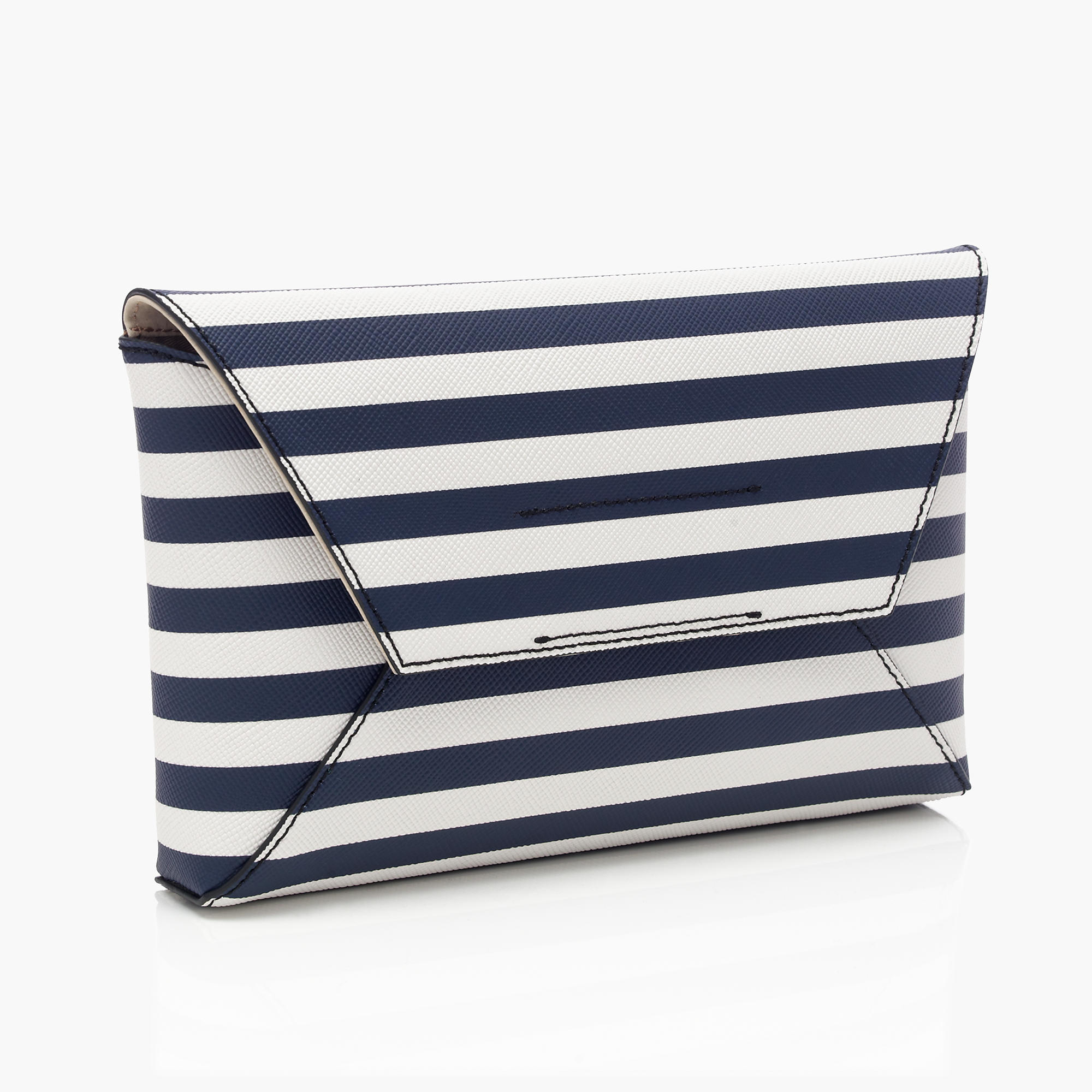 navy envelope clutch