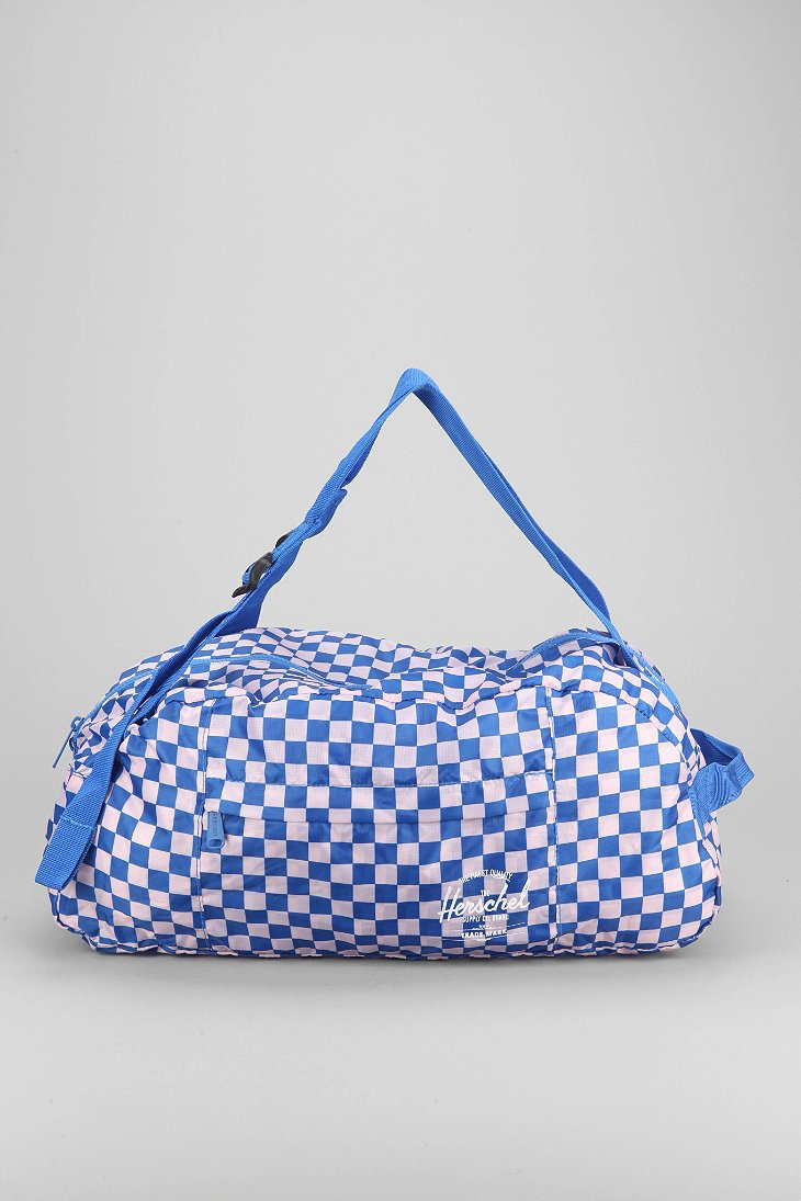 Herschel Supply Co. Checker Journey Convertible Packable Duffle Bag in Blue for Men - Lyst