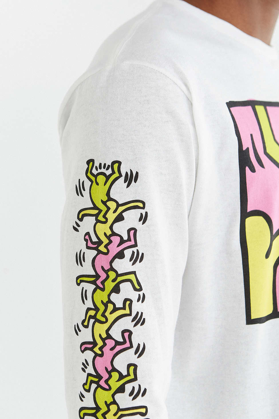 Junk Food Cotton Keith Haring Holes Long-sleeve Tee in White for 