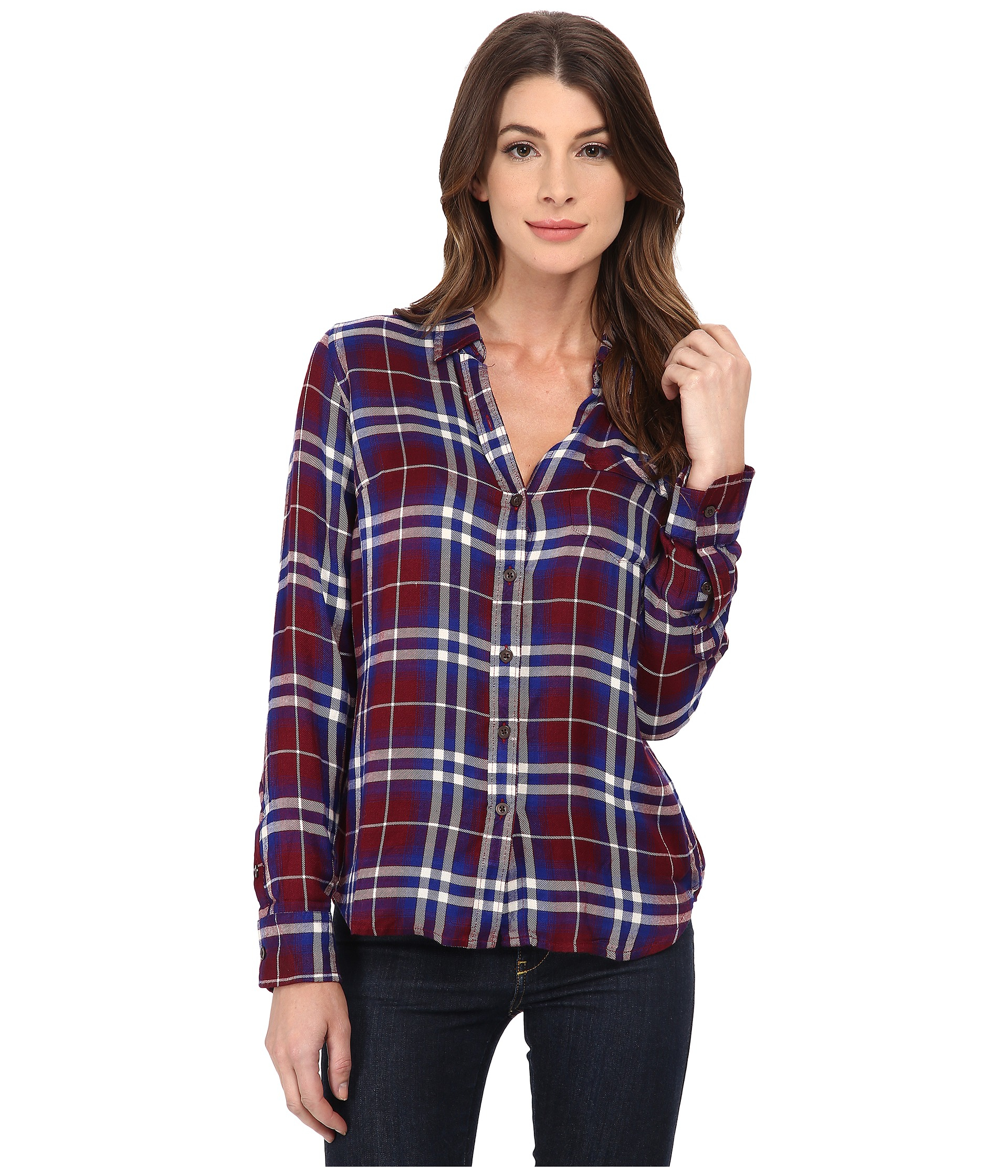 lucky brand bungalow plaid shirt
