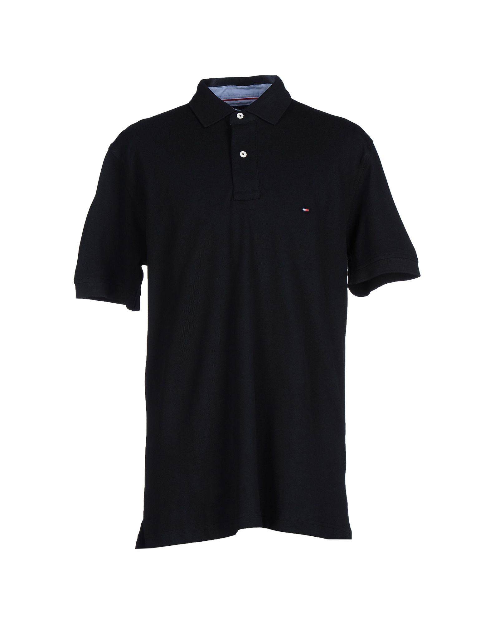 Tommy Hilfiger Cotton Polo Shirt in Black for Men Lyst