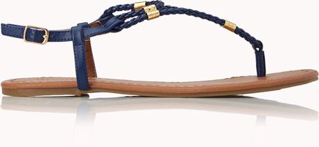 Forever 21 Braided Boho Sandals in Blue (Navy) | Lyst