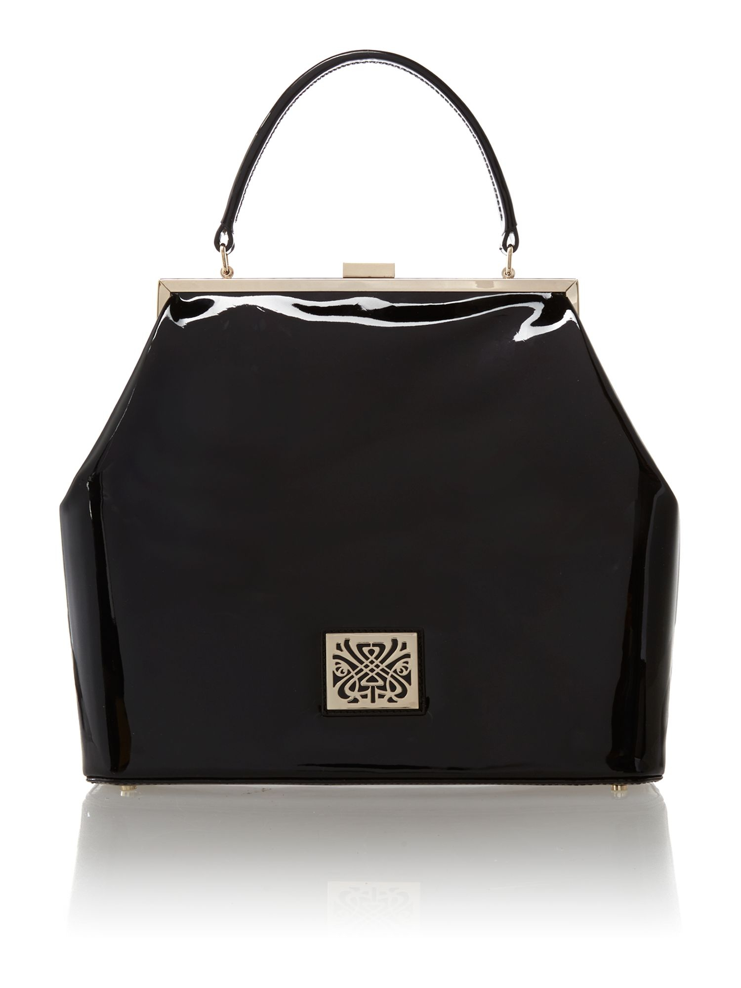 Biba Black Astella Frame Handbag Lyst