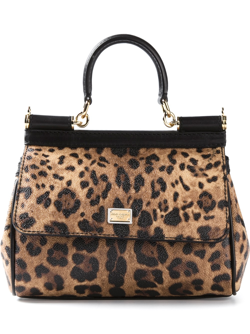 Lyst Dolce & Gabbana Miss Sicily Shoulder Bag in Brown