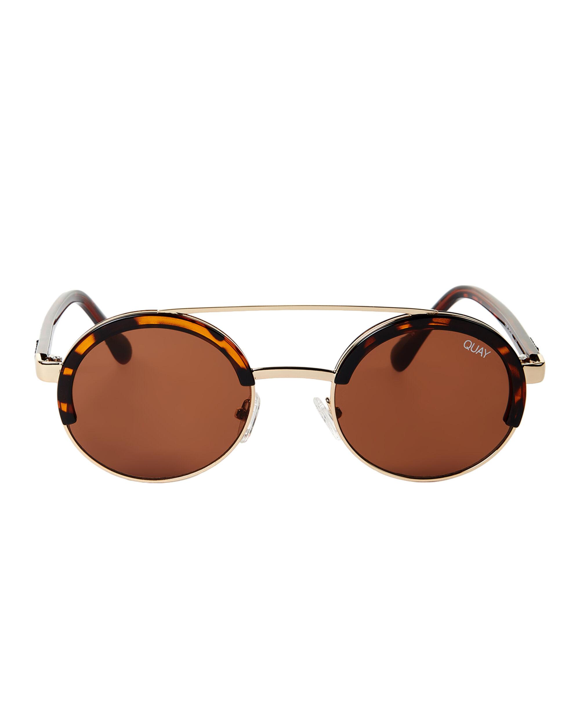 Quay Come Around Tortoiseshelllook & Goldtone Round Sunglasses in