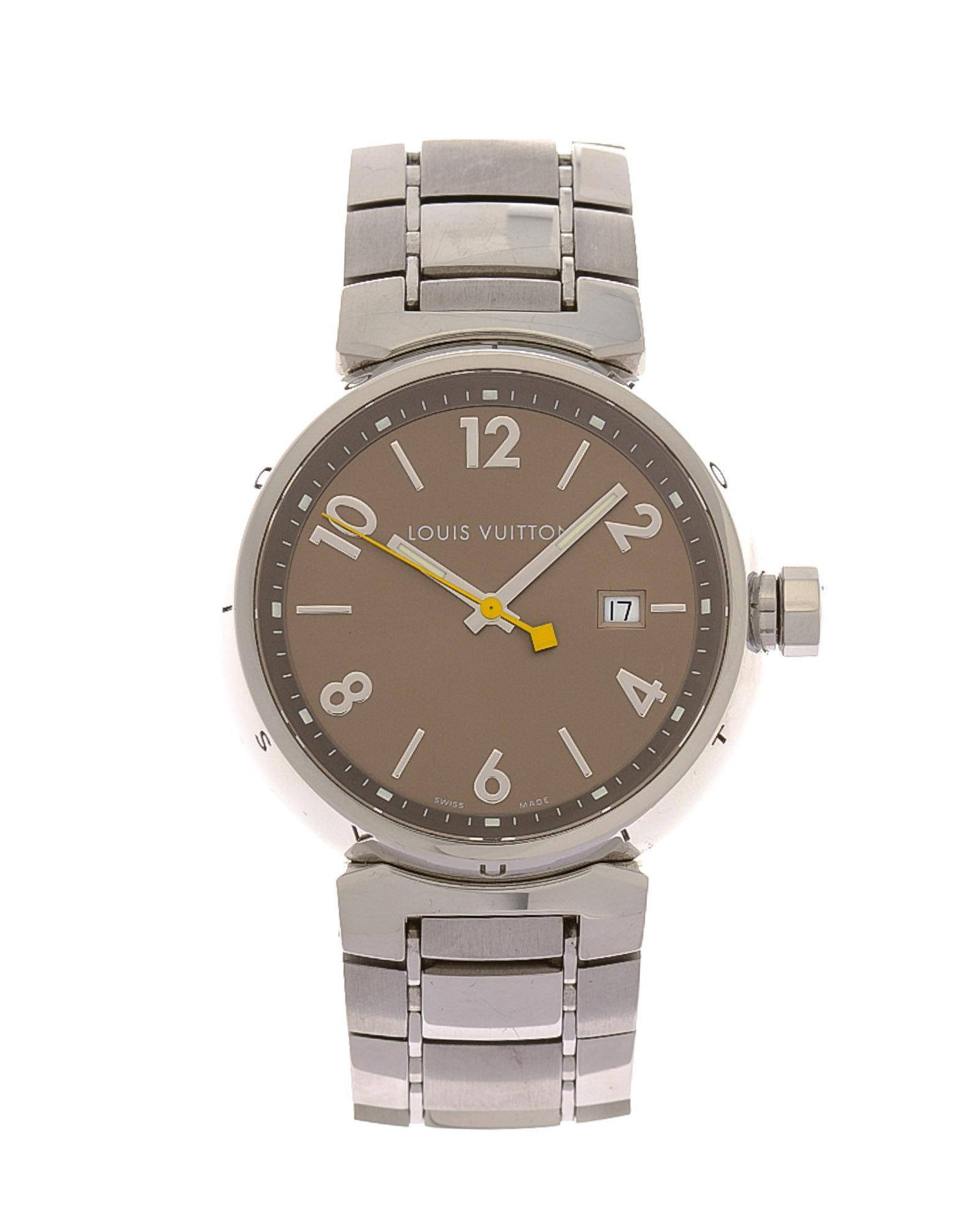 Louis Vuitton Tambour 40mm Q1112 Watch - Vintage in Silver (Metallic) - Lyst