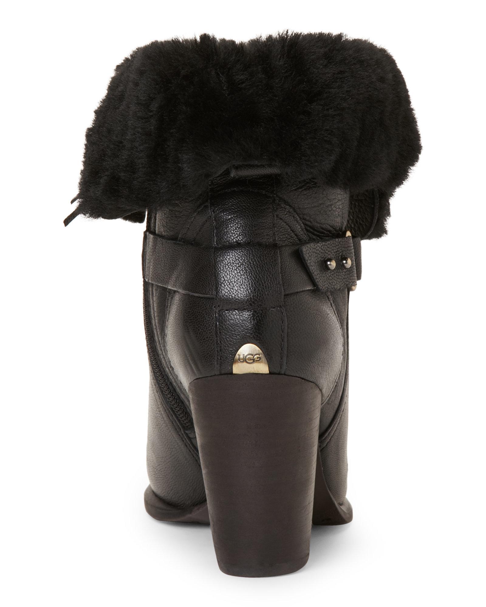 ugg jayne boots black