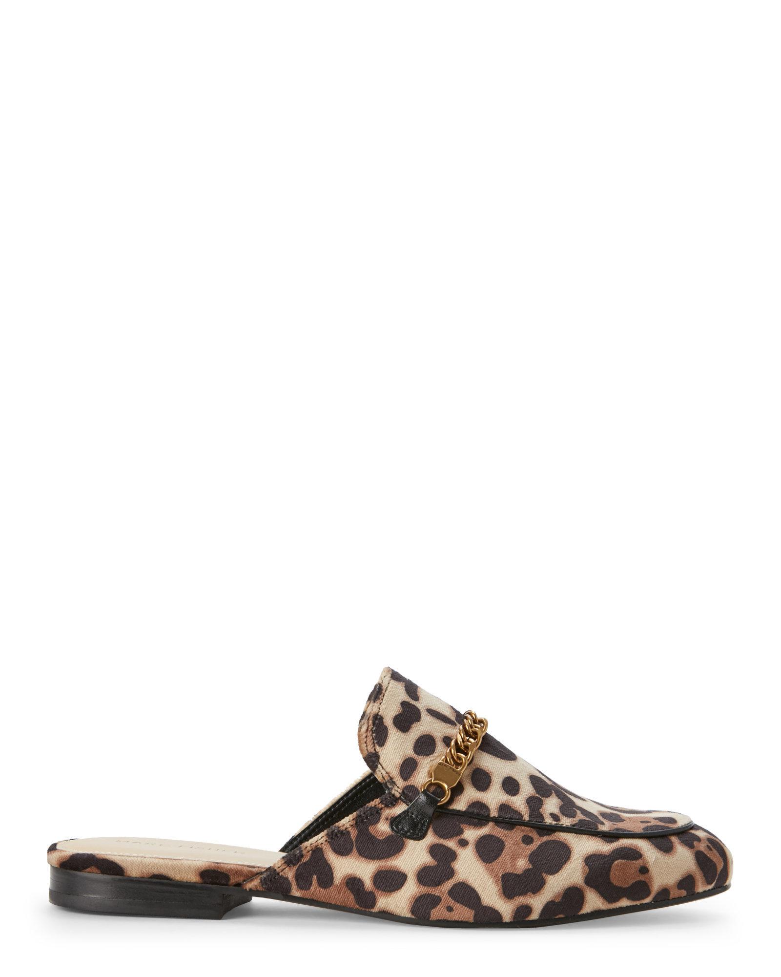 marc fisher leopard mules