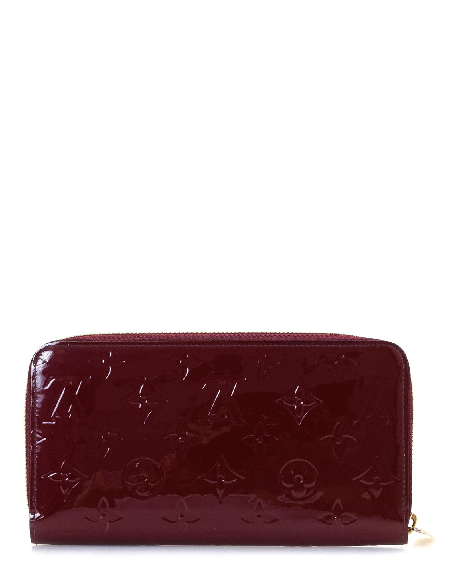 Louis Vuitton Leather Red Zip Wallet - Vintage - Lyst