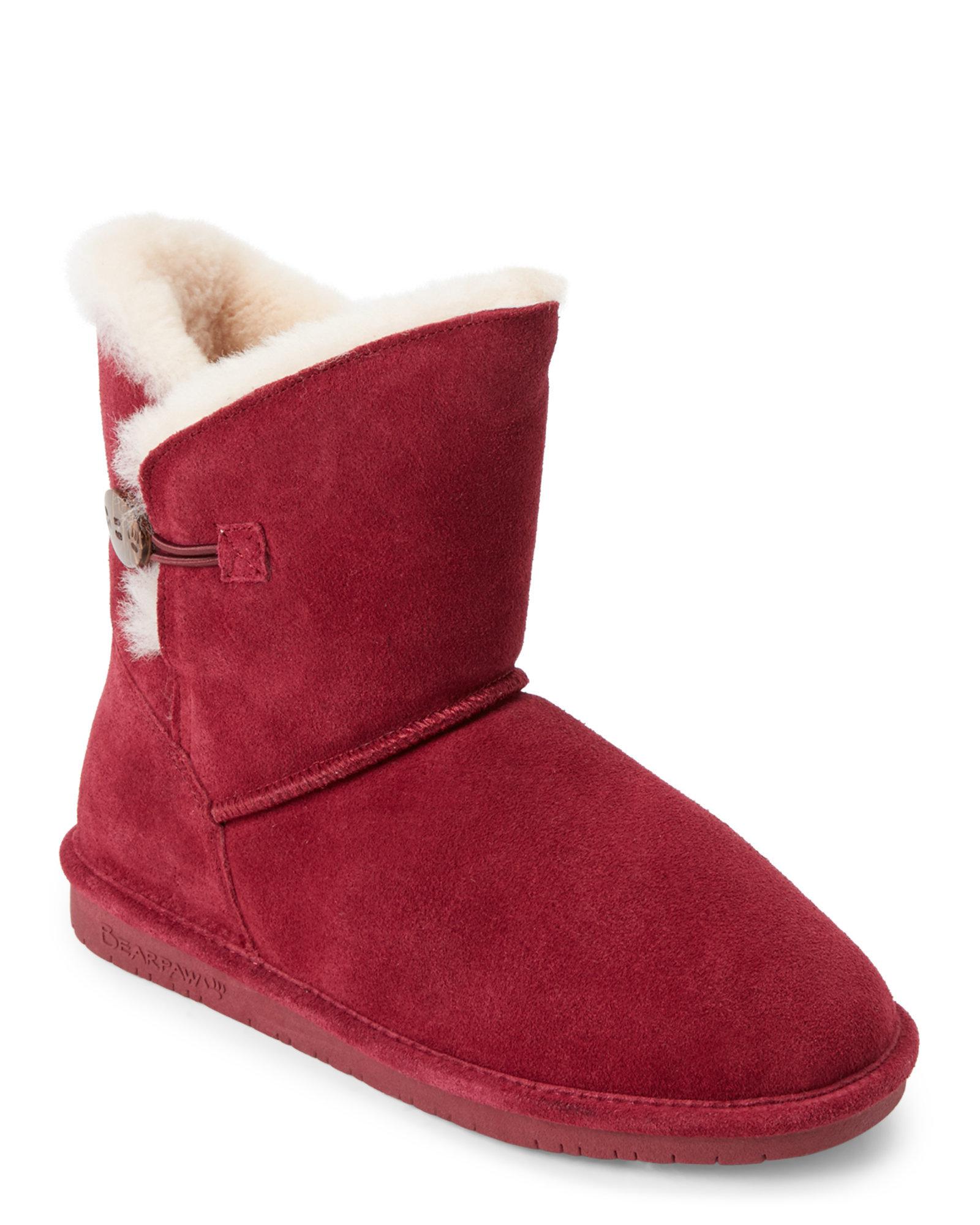 bearpaw burgundy boots
