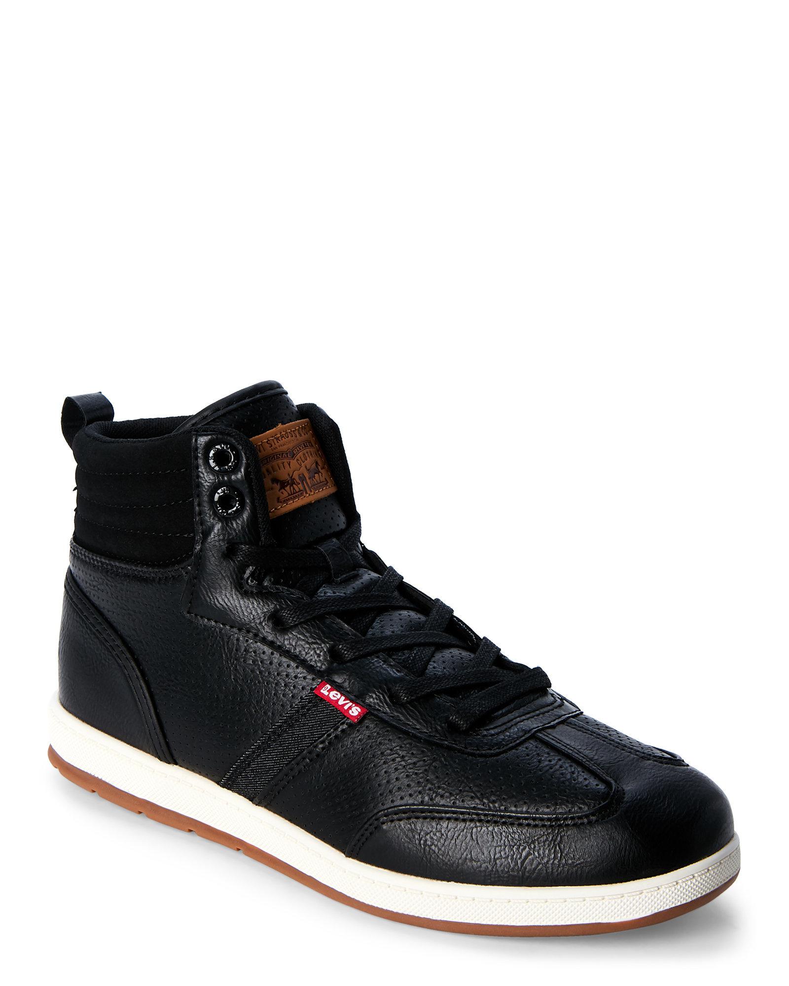 levi's high top zipper shoes