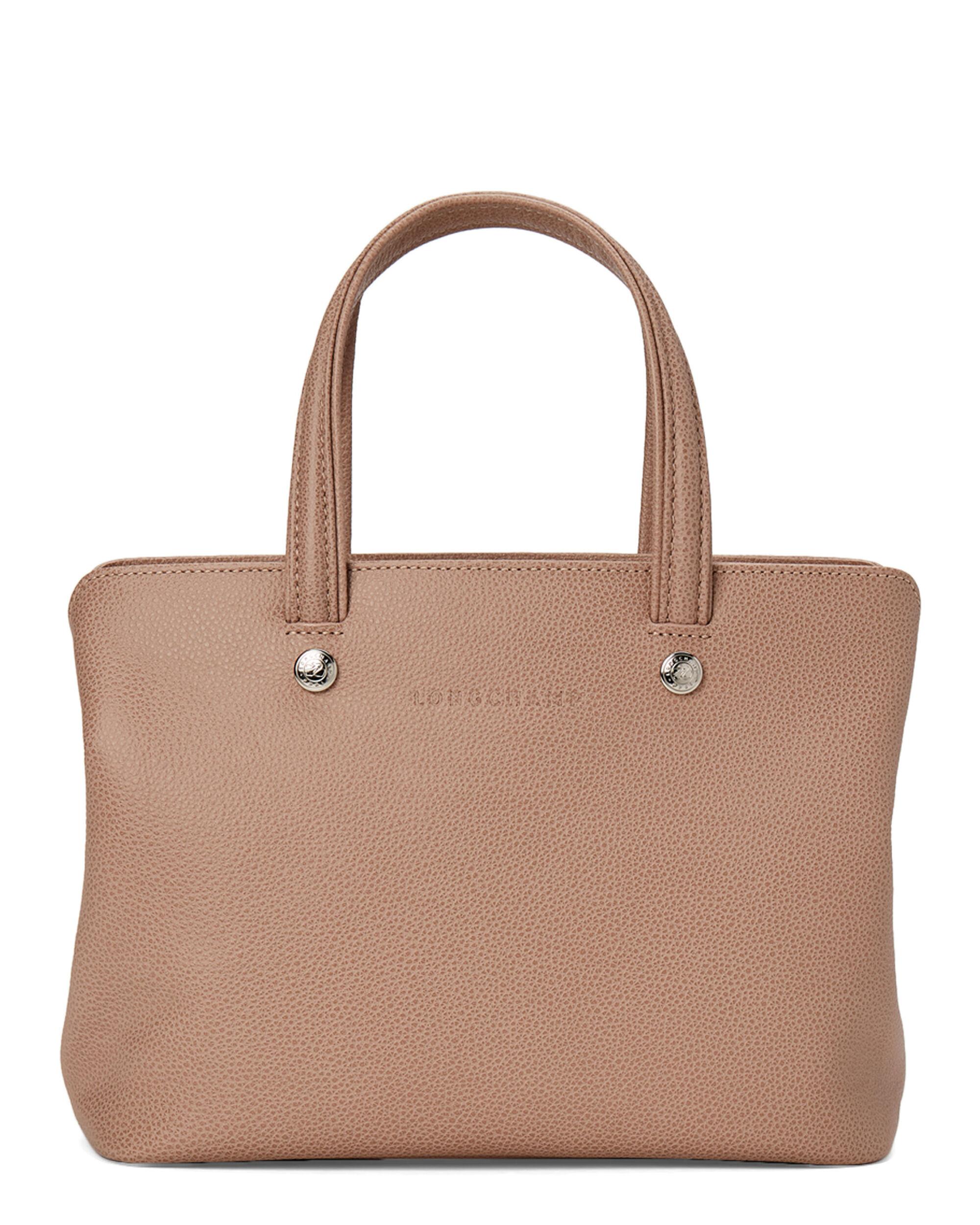 Longchamp Beige Le Foulonné Top Handle Leather Satchel in Natural Lyst