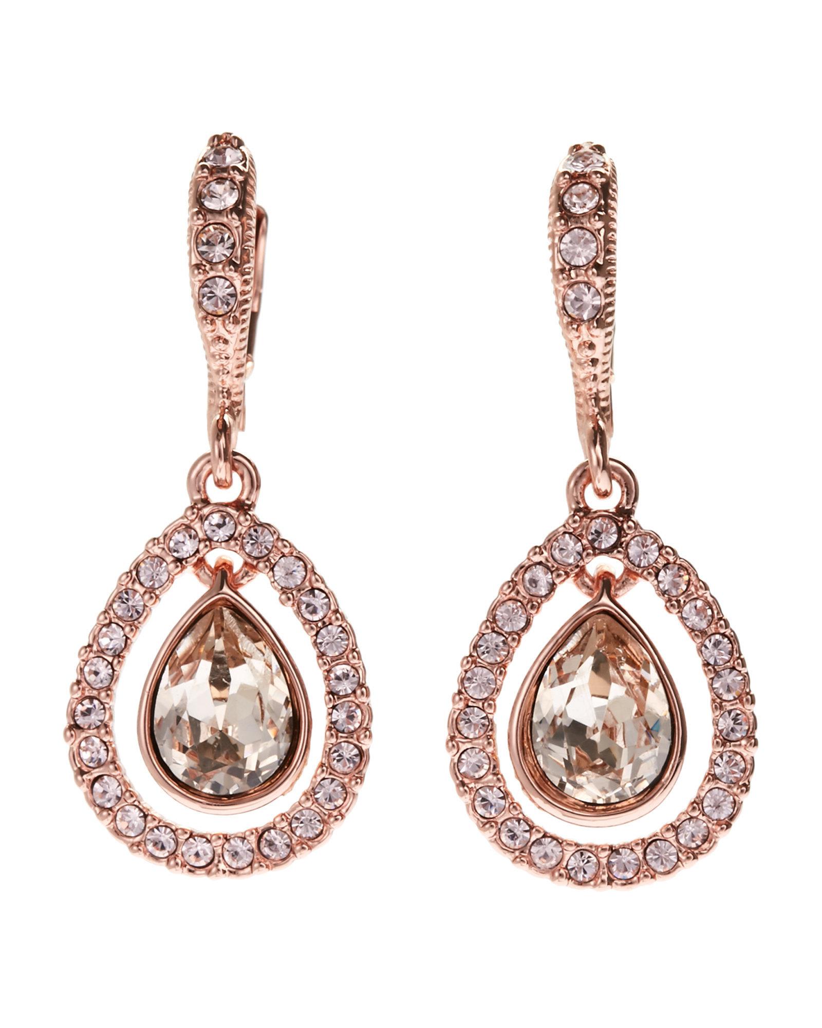 Givenchy Rose Gold-Tone Orbital Drop Earrings - Lyst