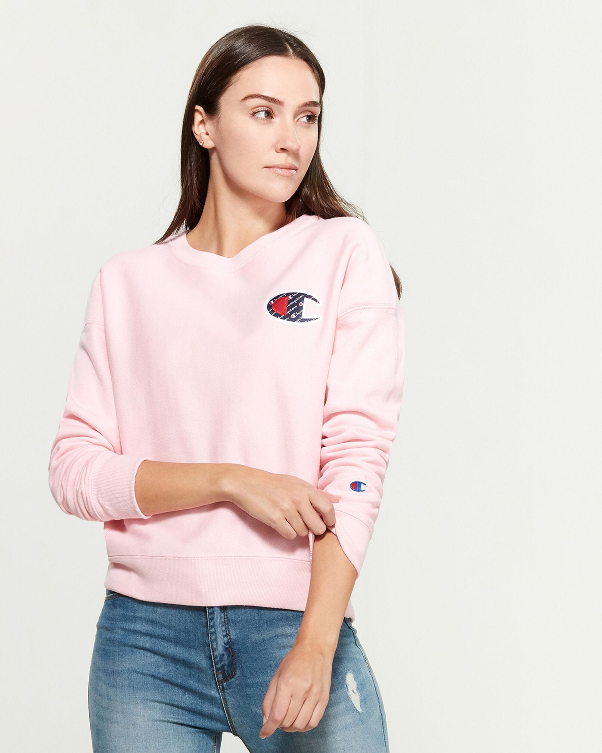 pink candy champion sweatshirt