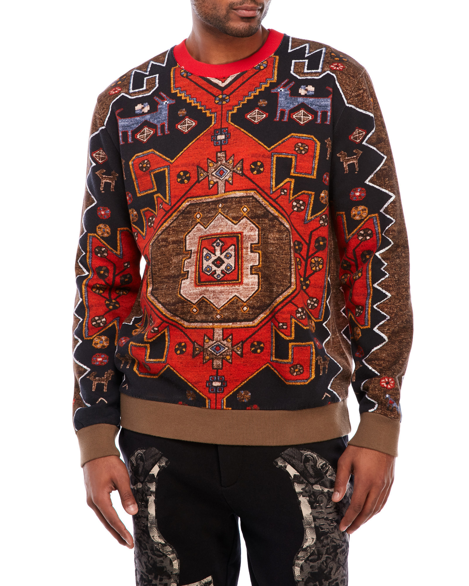 Givenchy Persian Rug Printed Sweatshirt in Red for Men Lyst