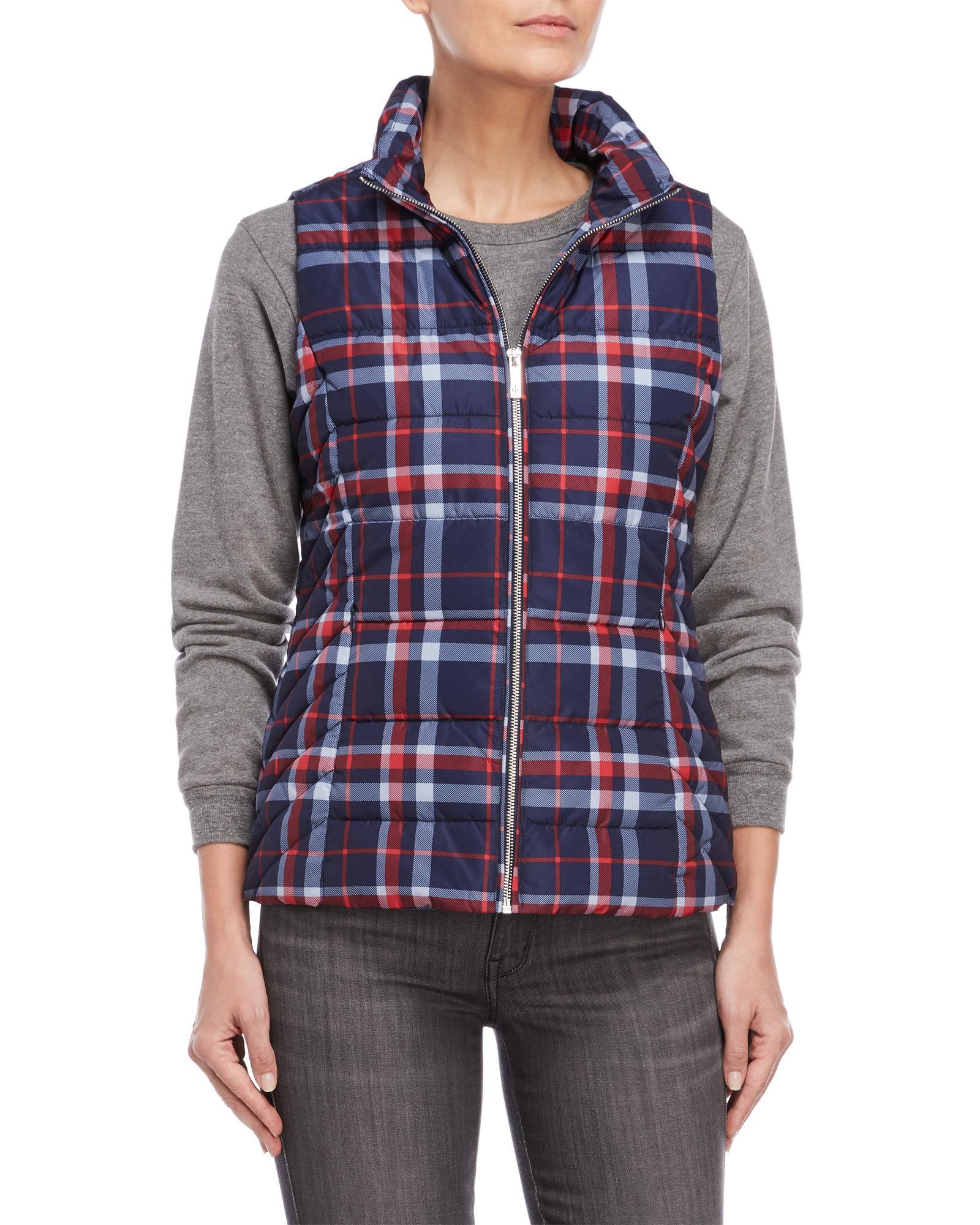 tommy hilfiger plaid vest