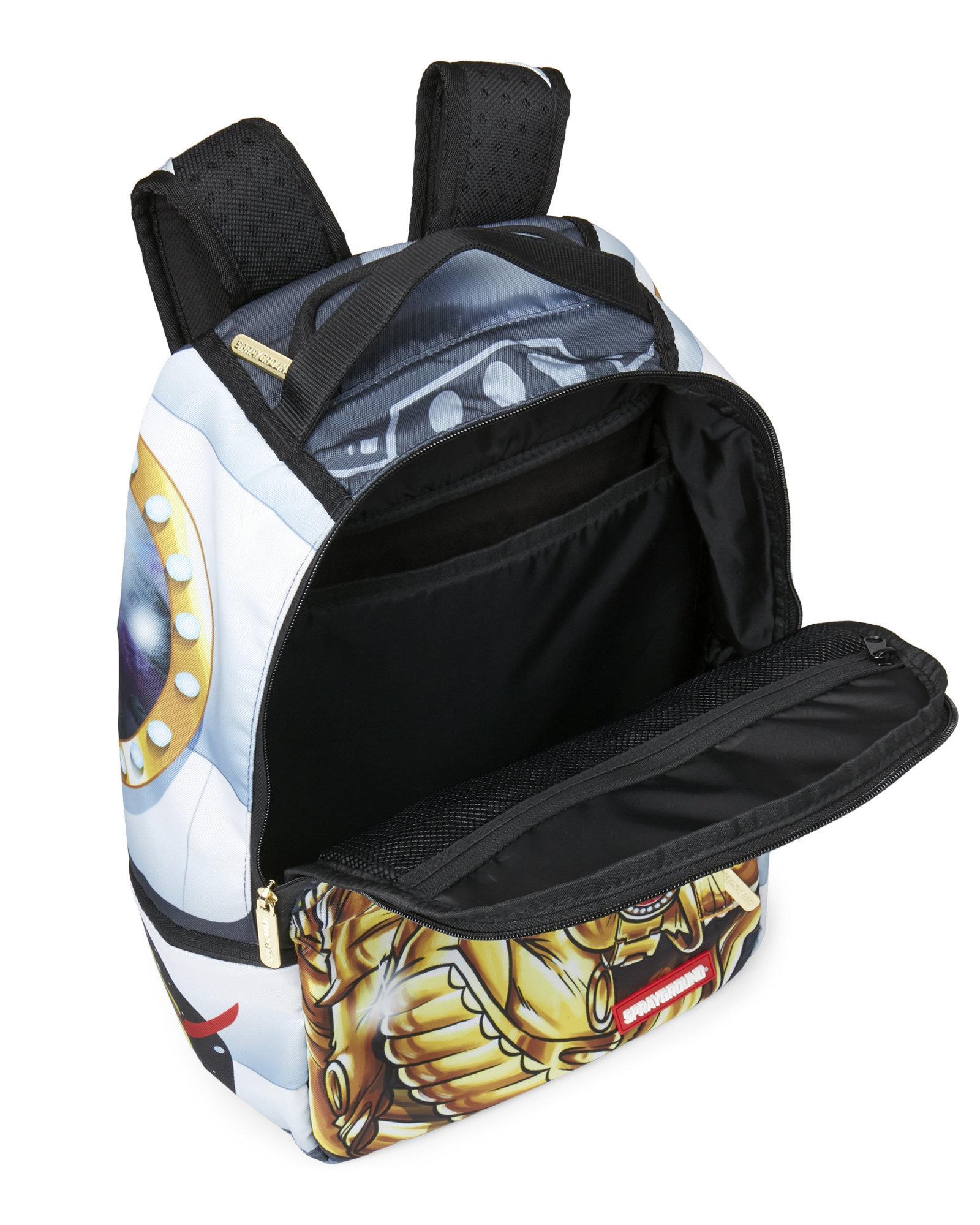 Sprayground Synthetic Gold Astronaut Backpack for Men Lyst