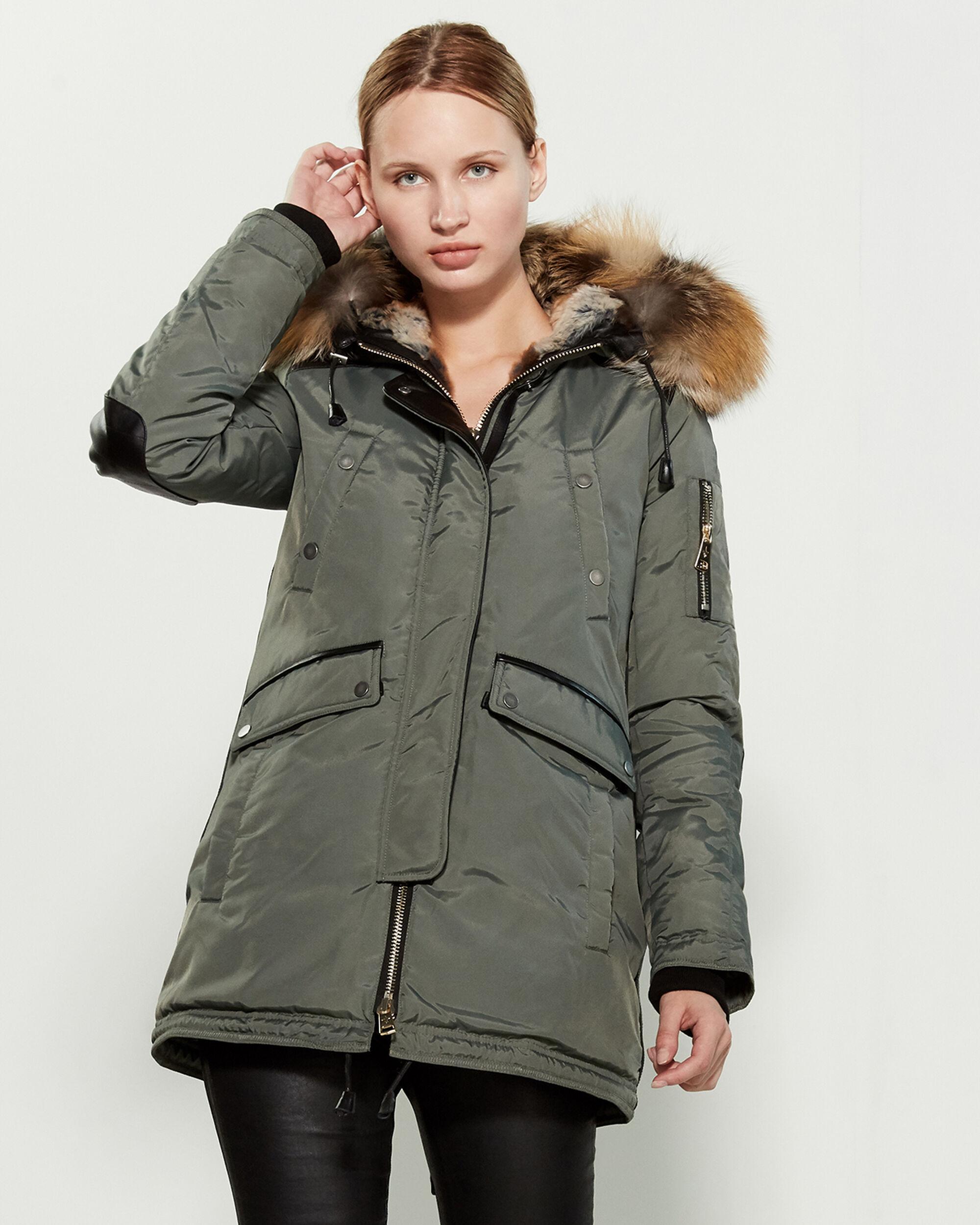 real fur trimmed parka