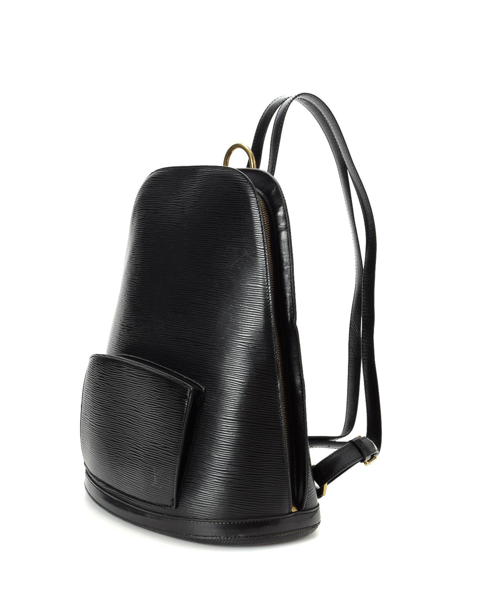 Louis Vuitton Leather Backpack - Vintage in Black - Lyst