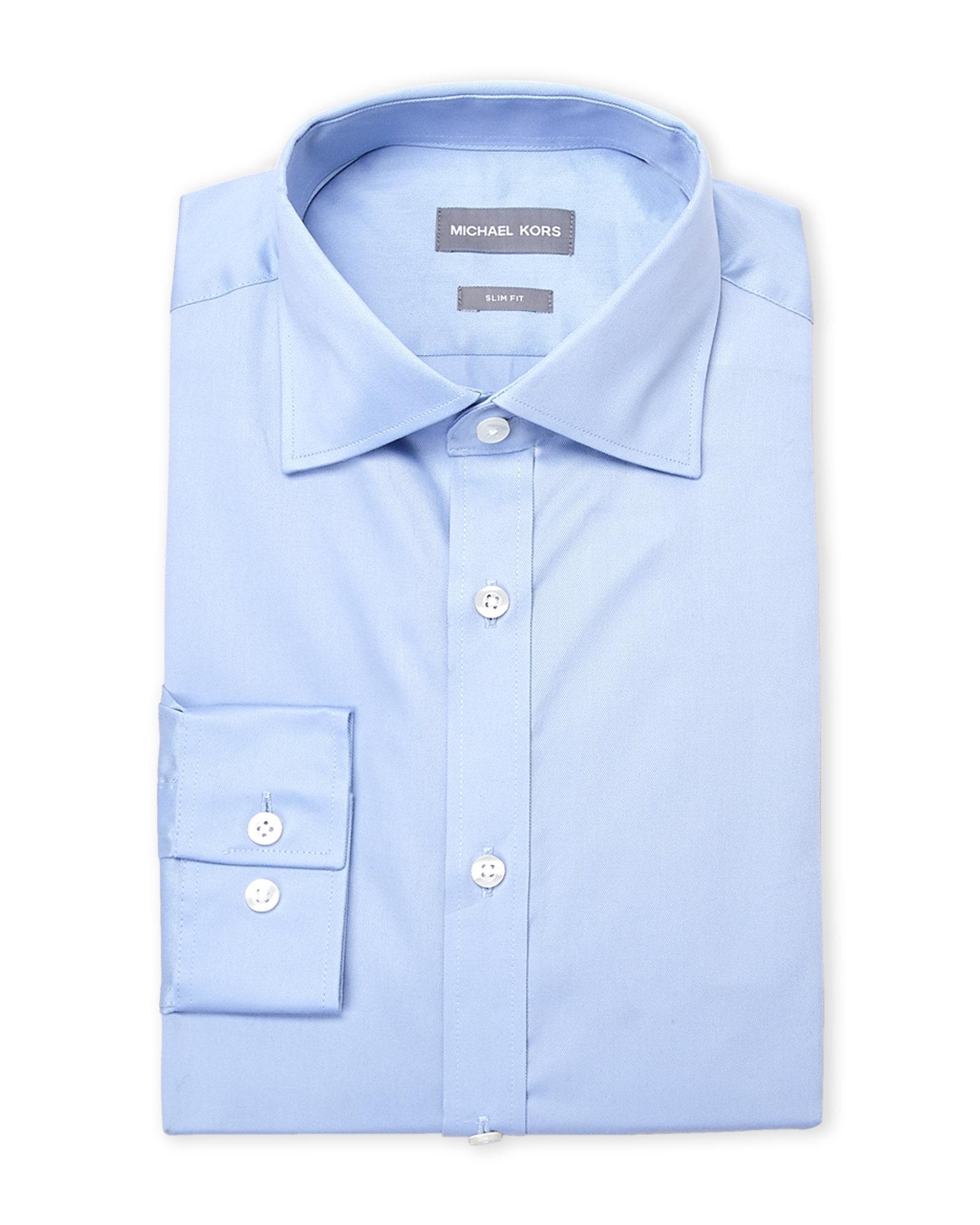 michael kors slim fit dress shirt