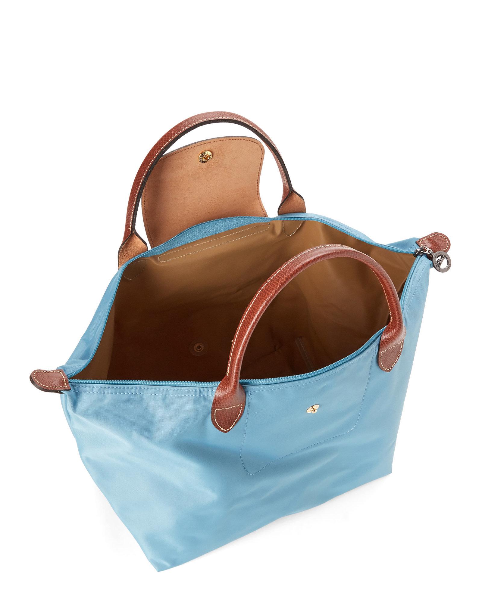 longchamp blue large tote