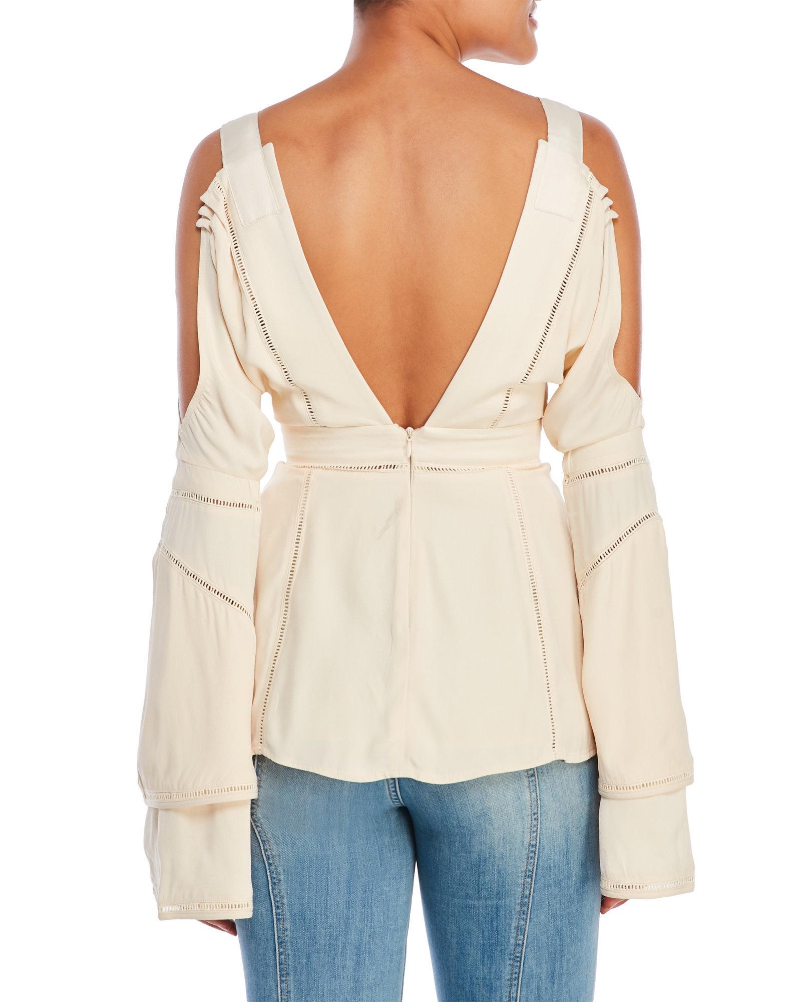 findersKEEPERS Womens Henson Plunging Crop Top