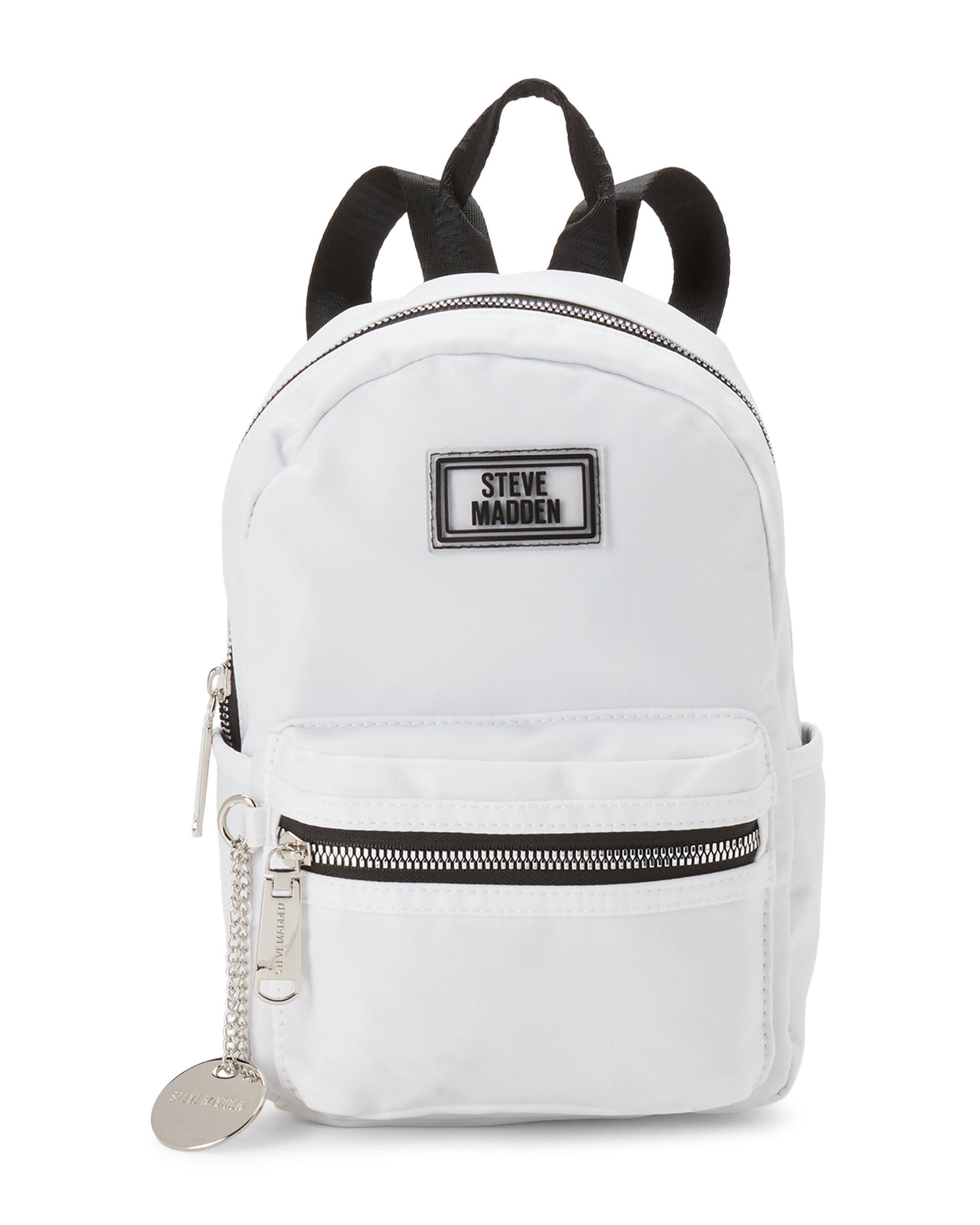 white steve madden backpack