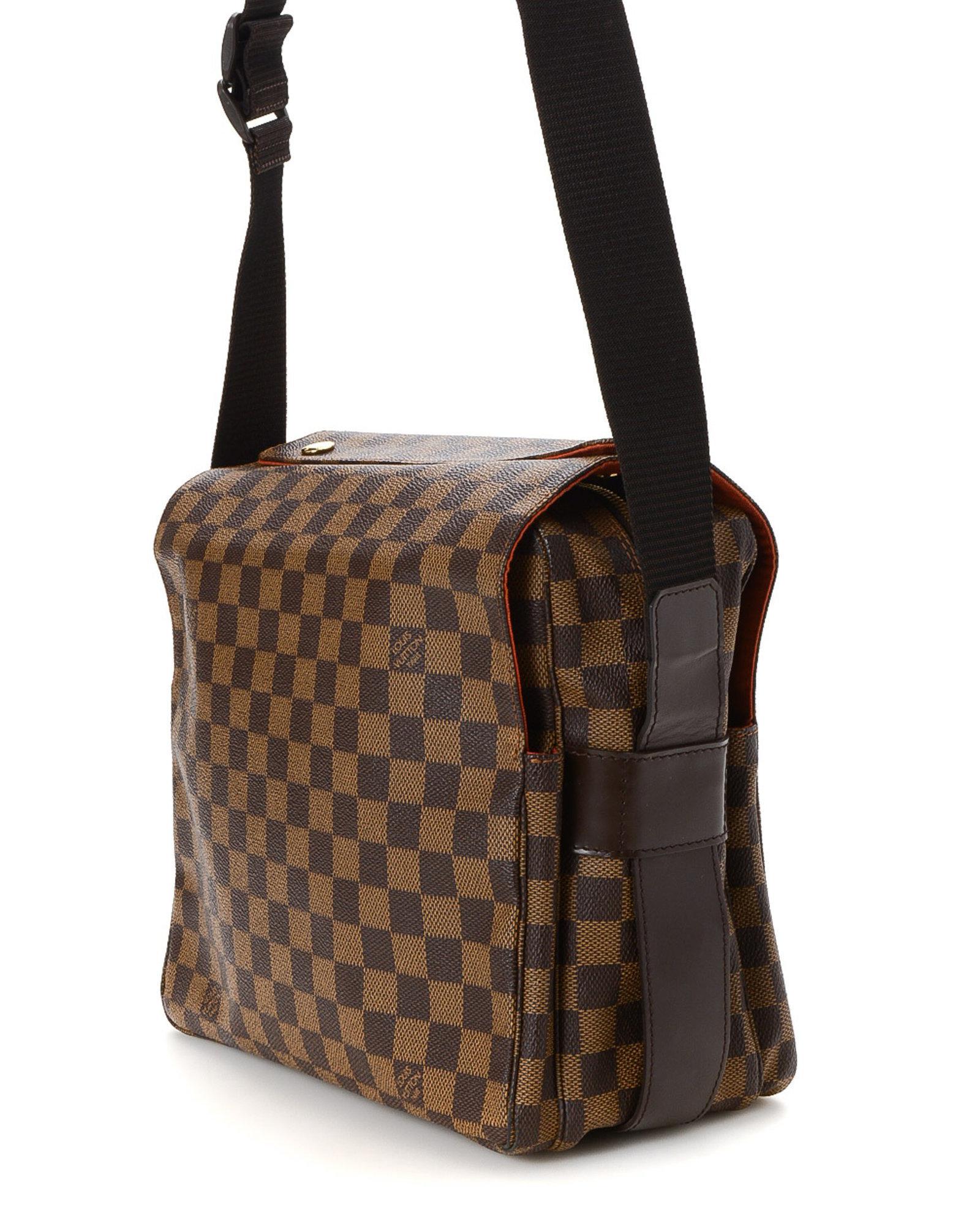 Louis Vuitton Canvas Naviglio Damier Ebene Messenger Bag - Vintage in Brown - Lyst