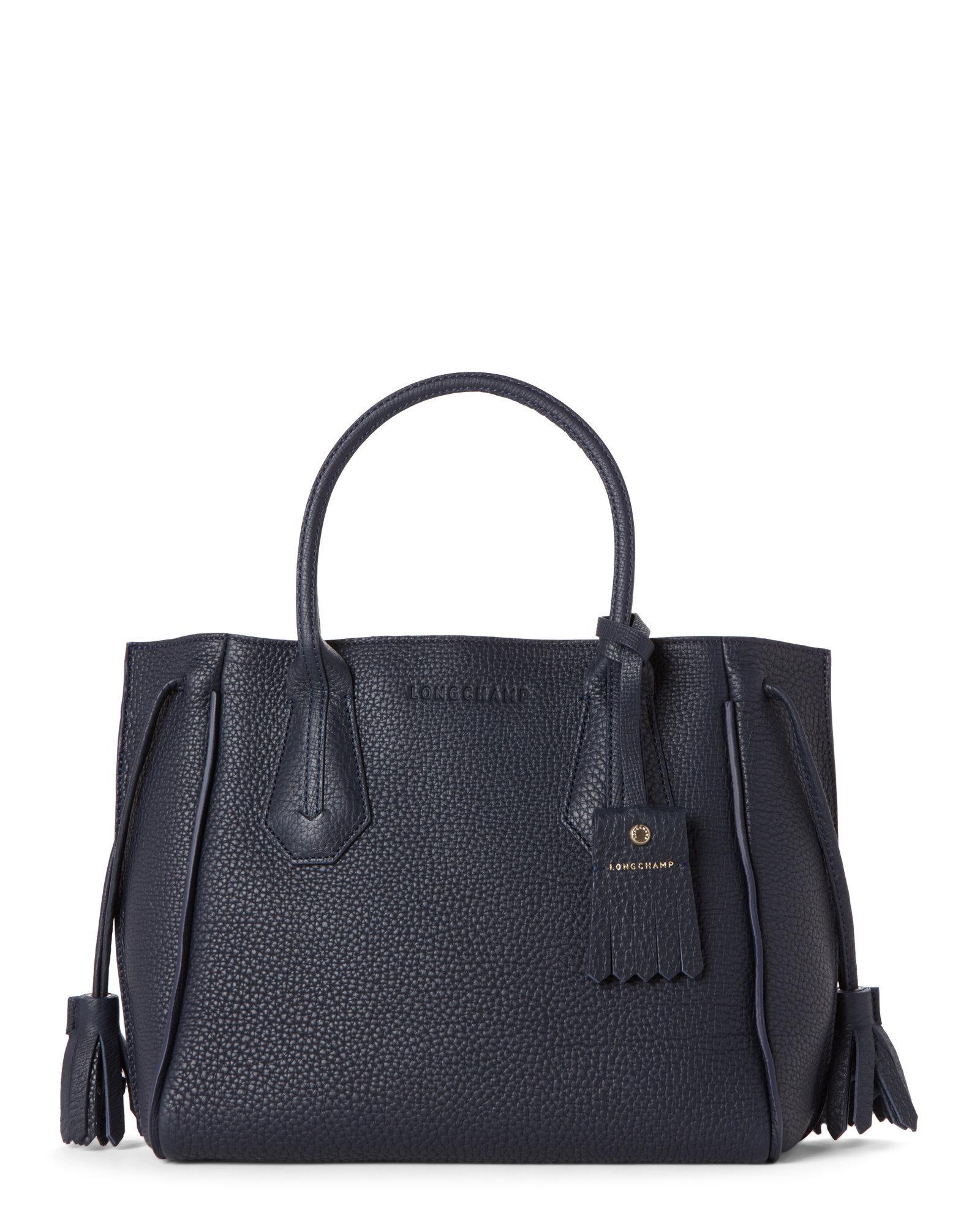longchamp navy tote