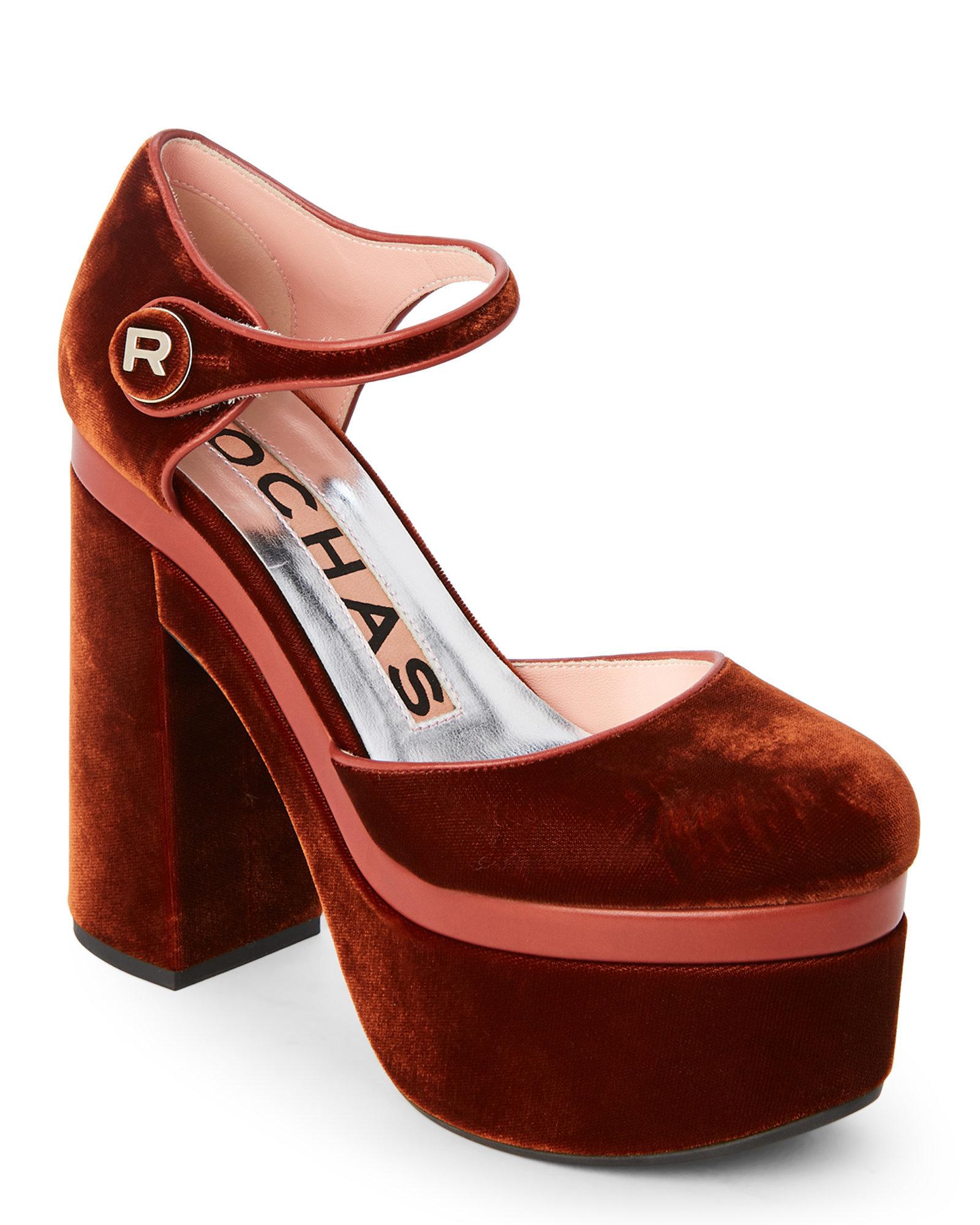 rust colored pumps