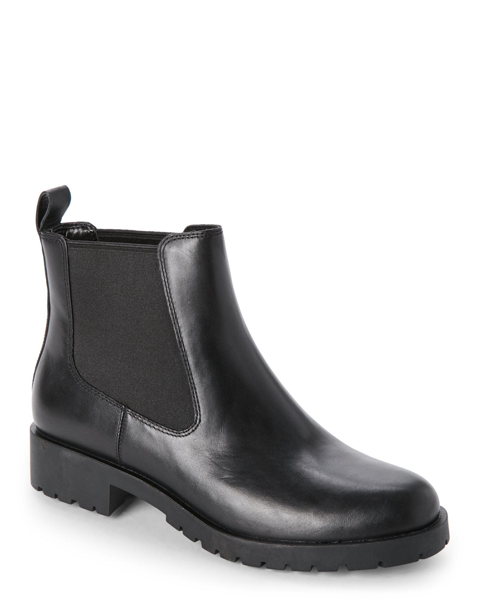 Cole Haan Women's Jannie Waterproof Leather Chelsea Booties in Black - Lyst