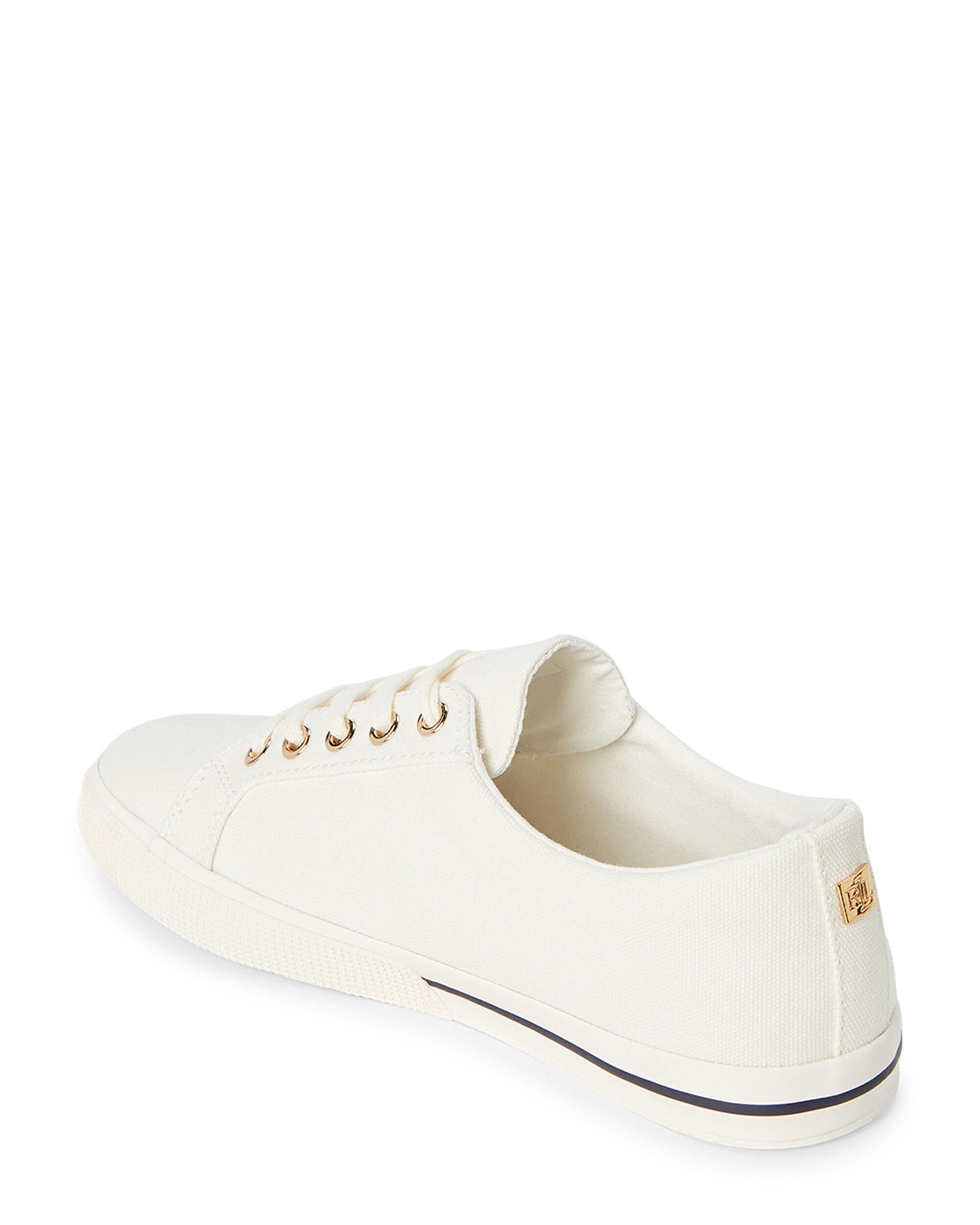 ralph lauren white canvas shoes