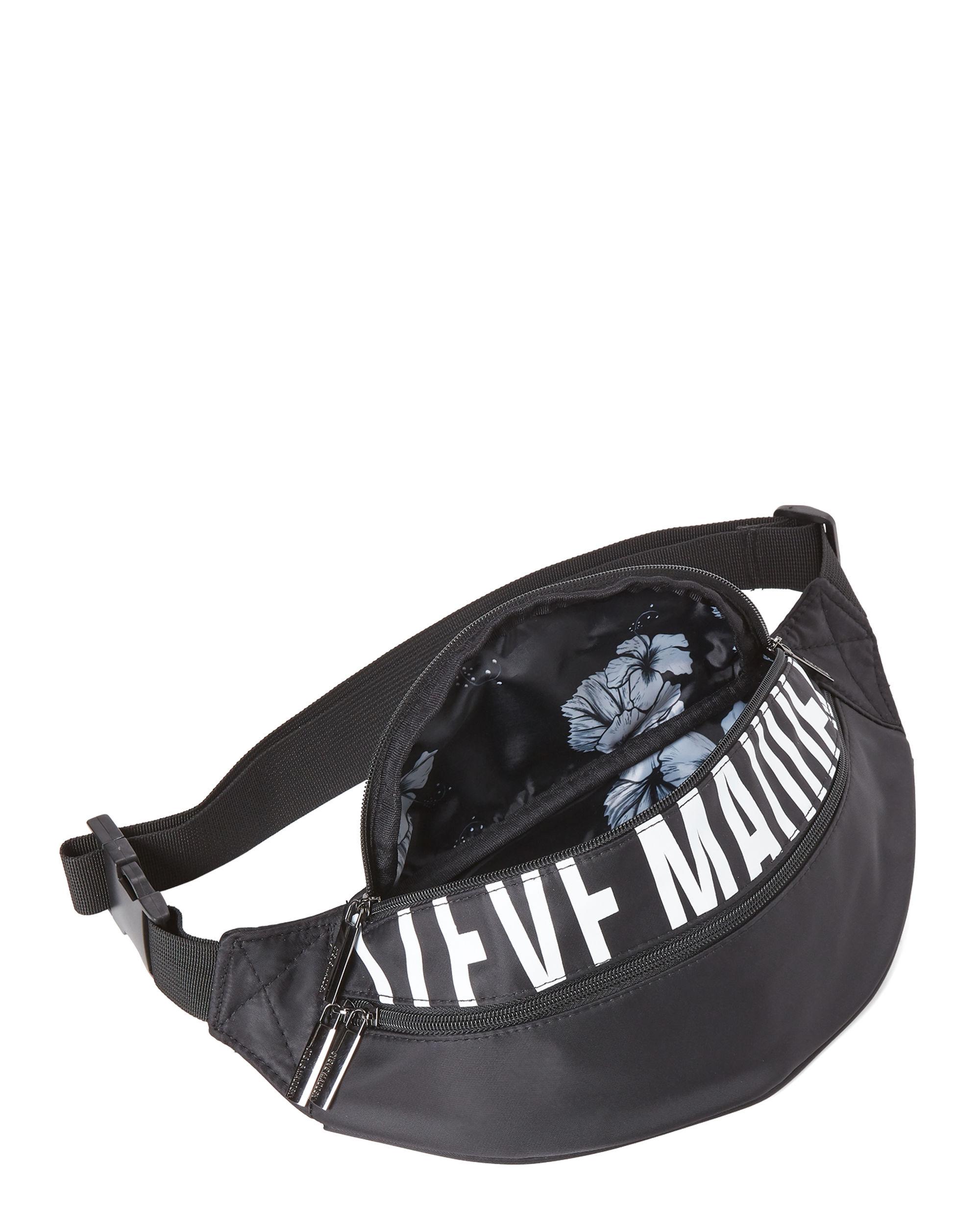 steve madden white fanny pack