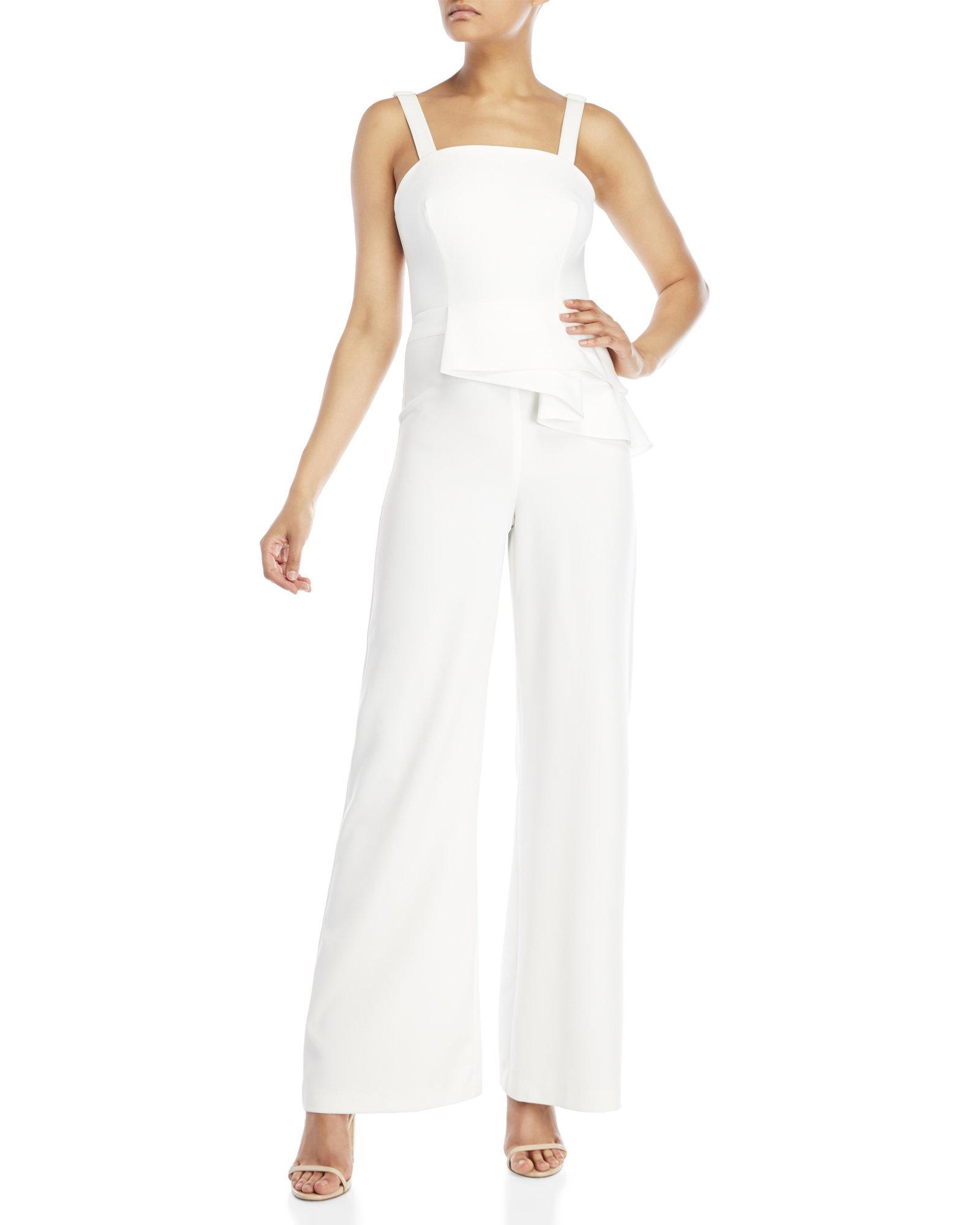 jay godfrey white jumpsuit