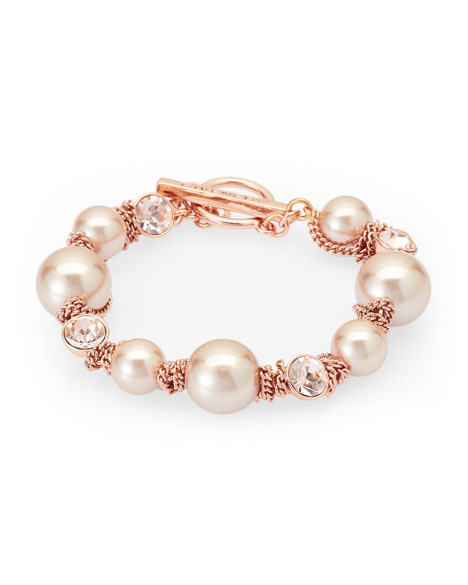 Lyst Givenchy Rose Gold Tone Mana Bracelet In Pink Gallery