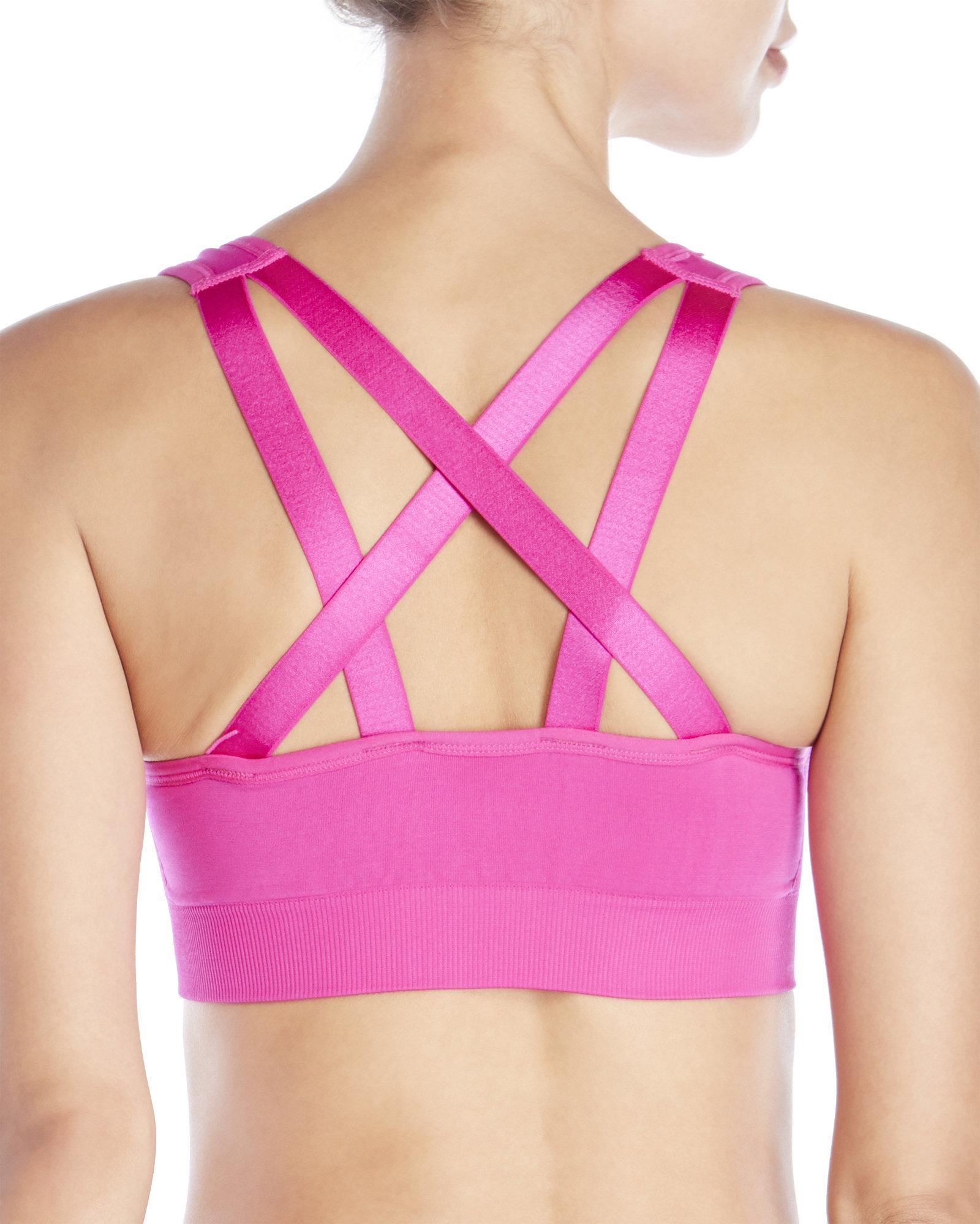 puma pink sports bra