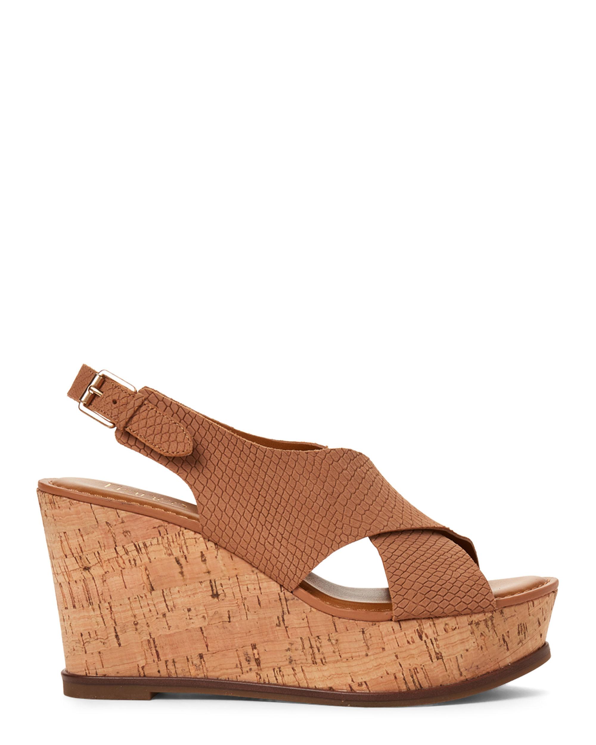 franco sarto tan wedge sandals
