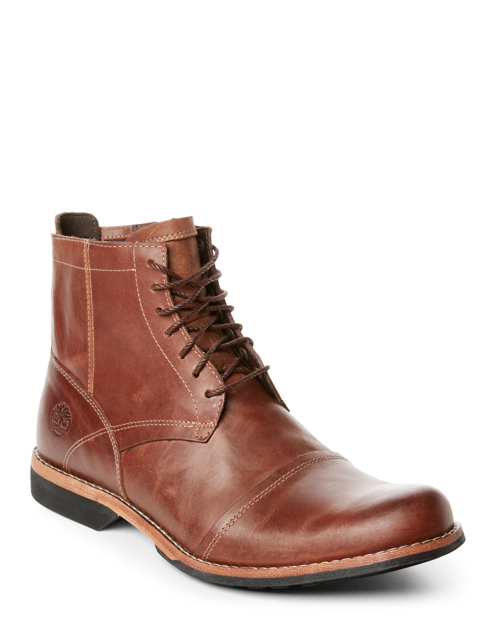 timberland cognac boots